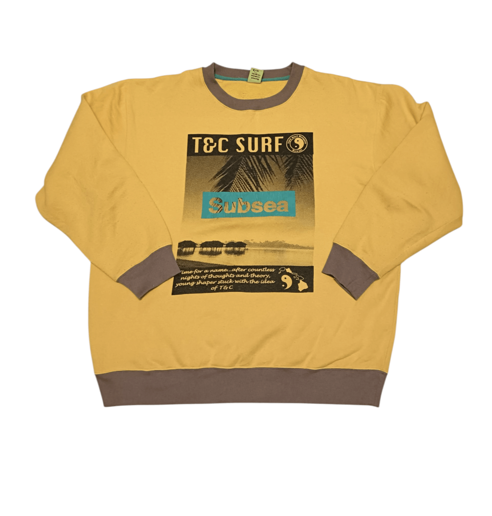 Vintage Vintage T&C Surf Hawaii Beach Sweatshirt Size US L / EU 52-54 / 3 - 1 Thumbnail
