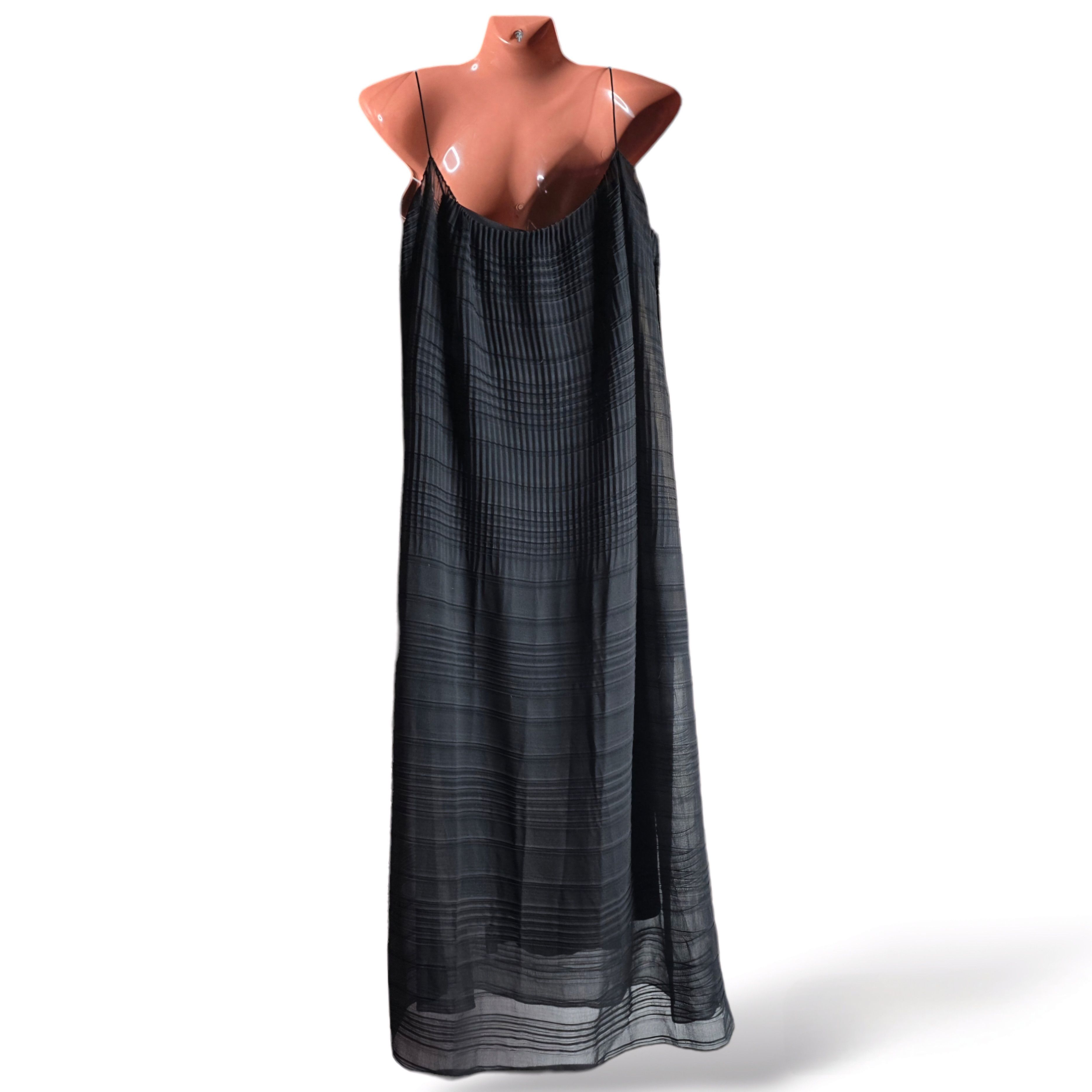 The Row The Row - Tanya Plisse-Georgette Midi Slip Dress Size XS / US 0-2 / IT 36-38 - 4 Thumbnail