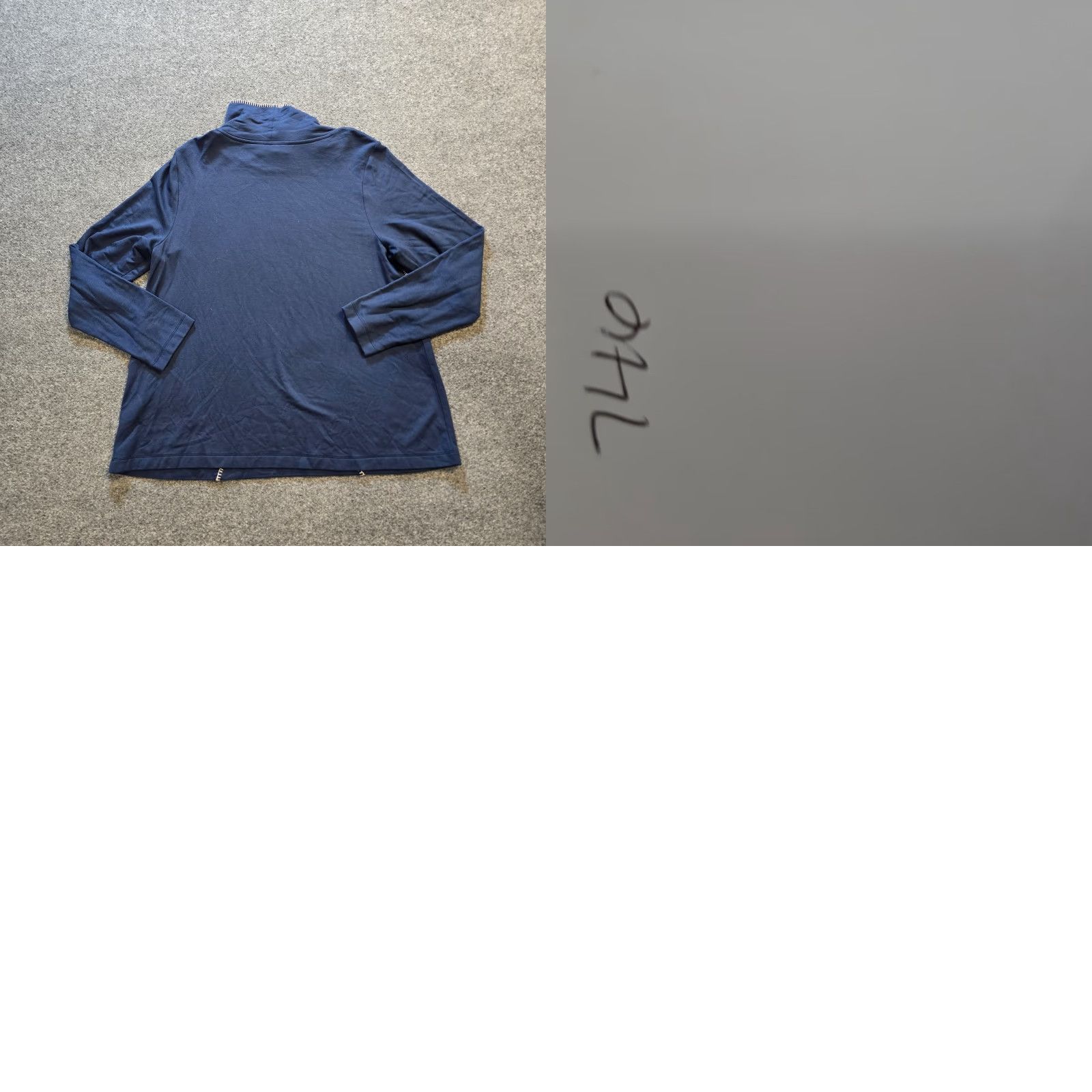 J. Jill J Jill Top Womens Medium Blue Tranquility Fleece Casual Sweatshirt Embroidery Shirt Pullover Womens M Blue Embroidered Classic Fall Winter Spring - Size M / US 6-8 / IT 42-44 - 8 Thumbnail