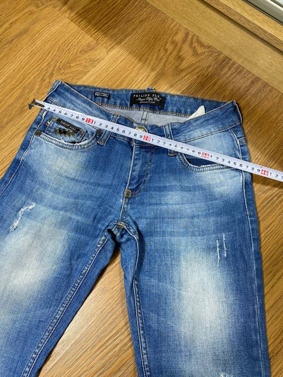 Philipp Plein Philipp Plein Distressed Denim Straight Cut Jeans Luxury Size US 28 / EU 44 - 11 Thumbnail