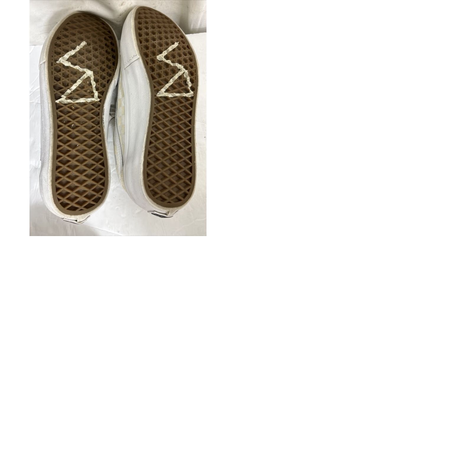 Vans Vans Mens 7.5 Ultracush Pro Cream Low Lace Up Checkered Duracap Sneakers Shoes Old Skool Sneakers Ivory Men Adult Shoes Mens Size US 8 / EU 41 - 10 Thumbnail