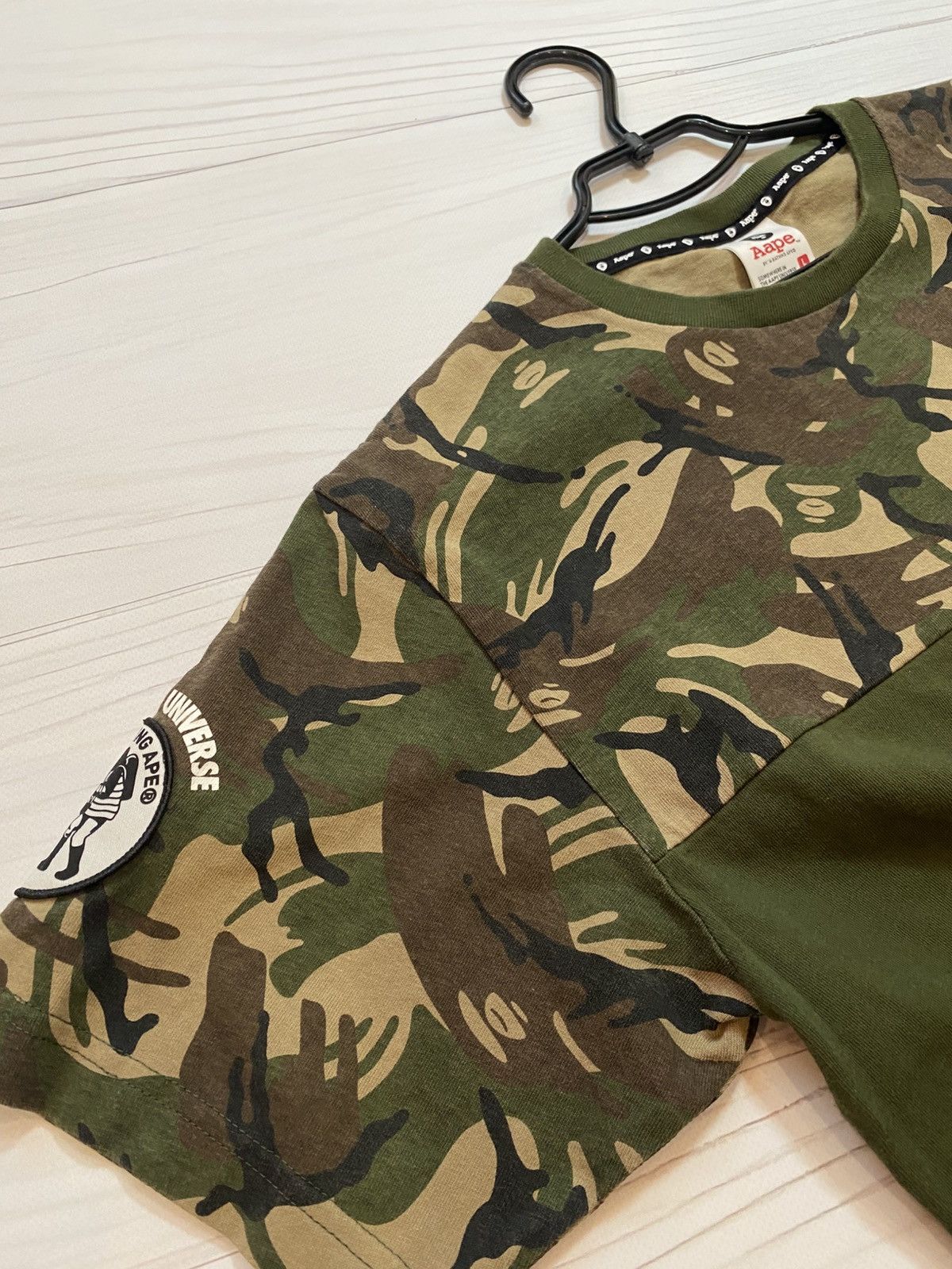 Aape Aape by A Bathing Ape Big logo y2k Camo T shirt Size US L / EU 52-54 / 3 - 14 Thumbnail