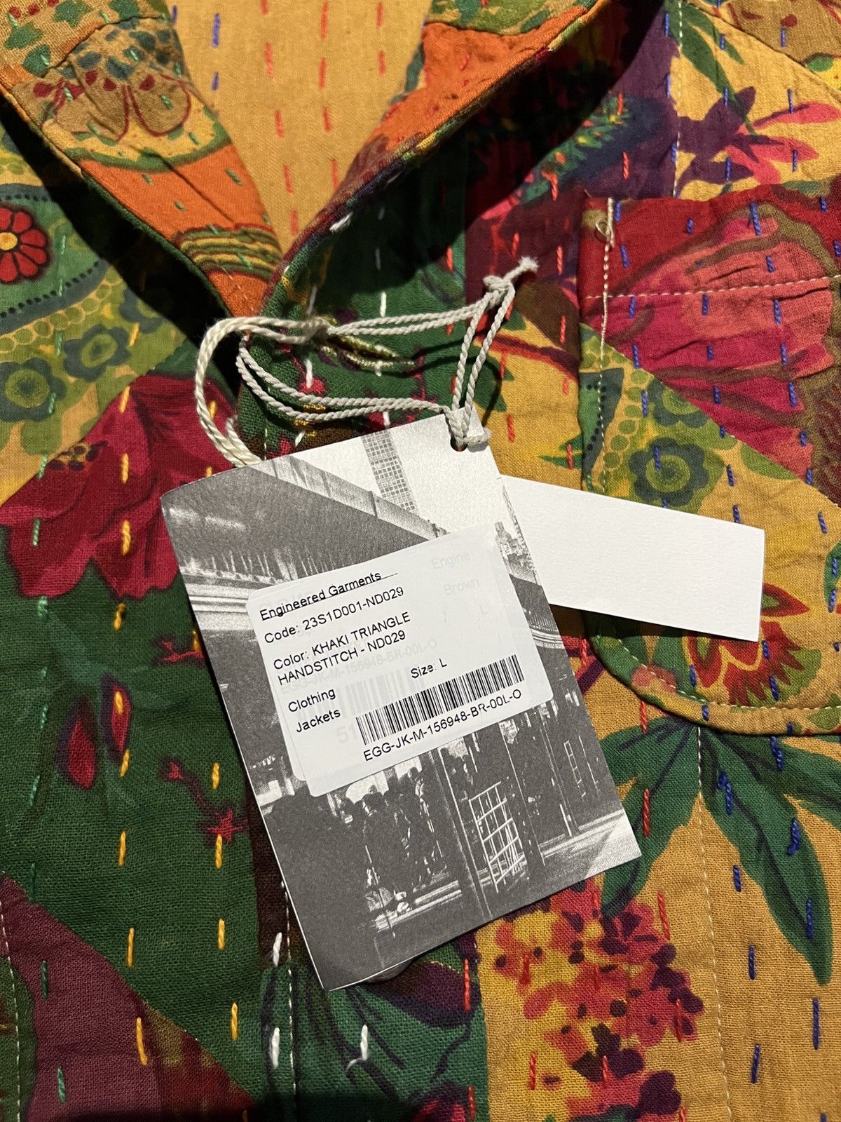 Engineered Garments Engineered Garments Sashiko Floral Patchwork Loiter Jacke Size US L / EU 52-54 / 3 - 4 Thumbnail