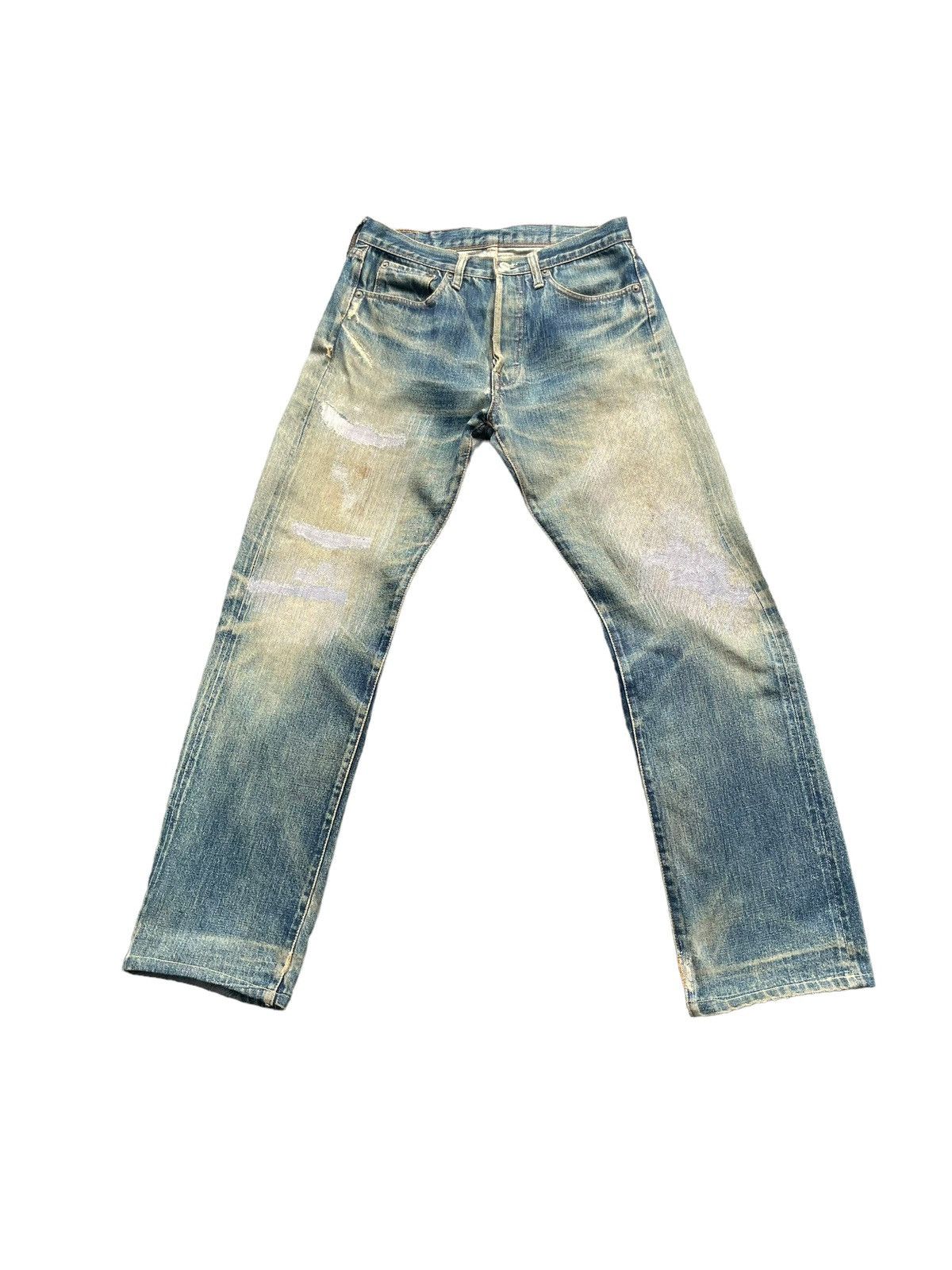Denime Vintage Denime Selvedge Distresed Denim Size US 30 / EU 46 - 2 Thumbnail