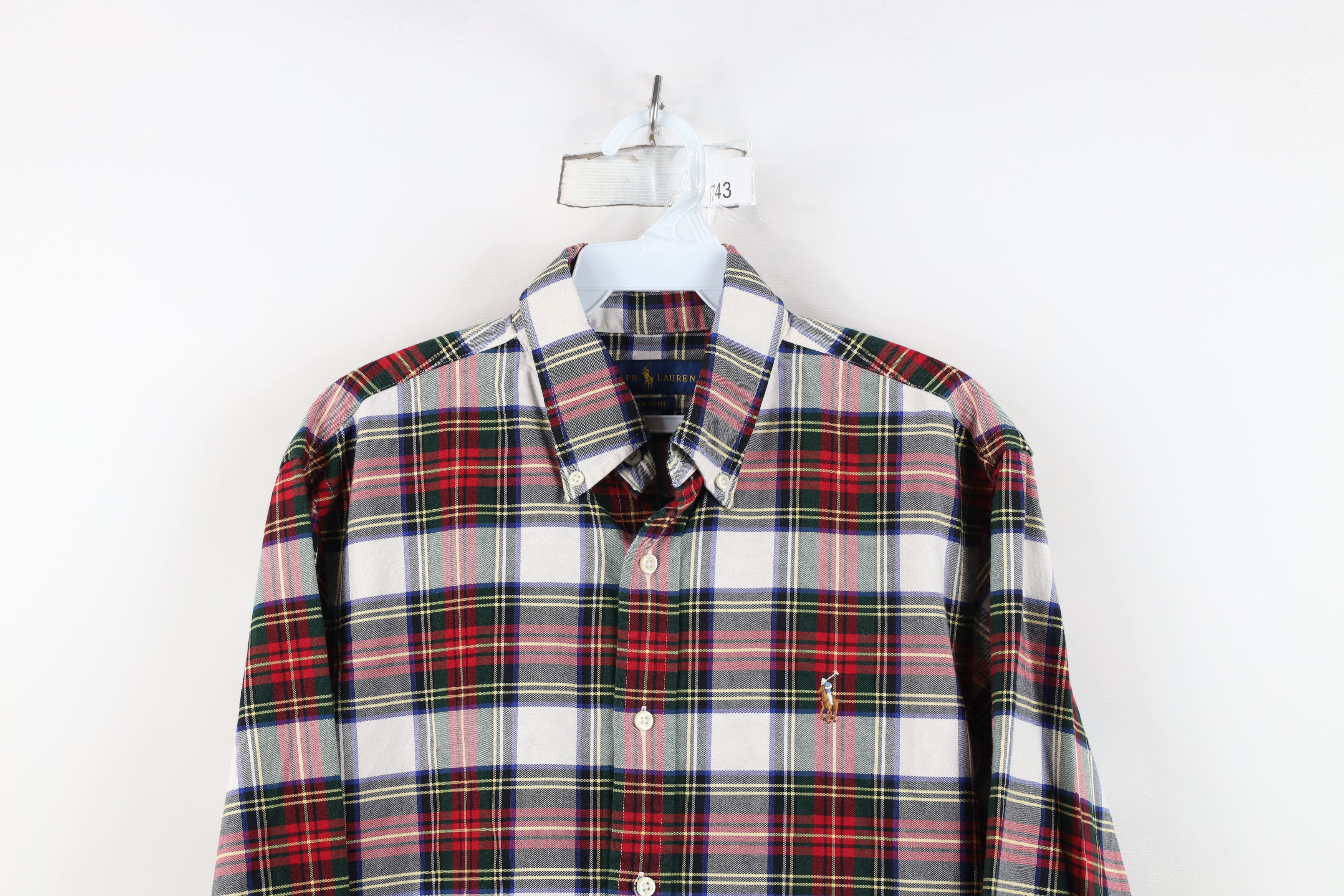 Ralph Lauren Vintage Ralph Lauren Fit Flannel Collared Button Down Shirt Size US M / EU 48-50 / 2 - 2 Thumbnail