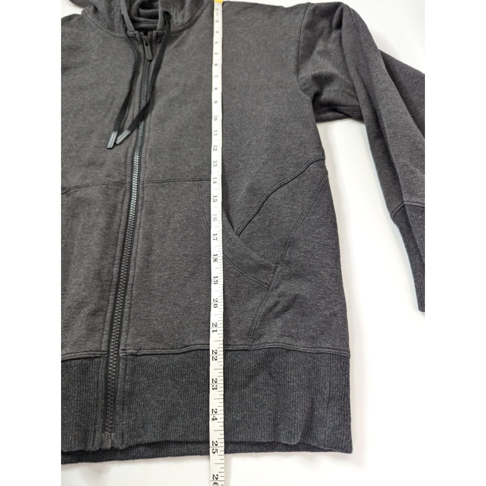 Lululemon Lululemon Ready to Roll Hoodie Full Zip Jacket Heathered Black Women’s 2 W3BYNS Size 2 Athletic Performance Yoga Moisture Wicking Shirt Size XS / US 0-2 / IT 36-38 - 6 Thumbnail