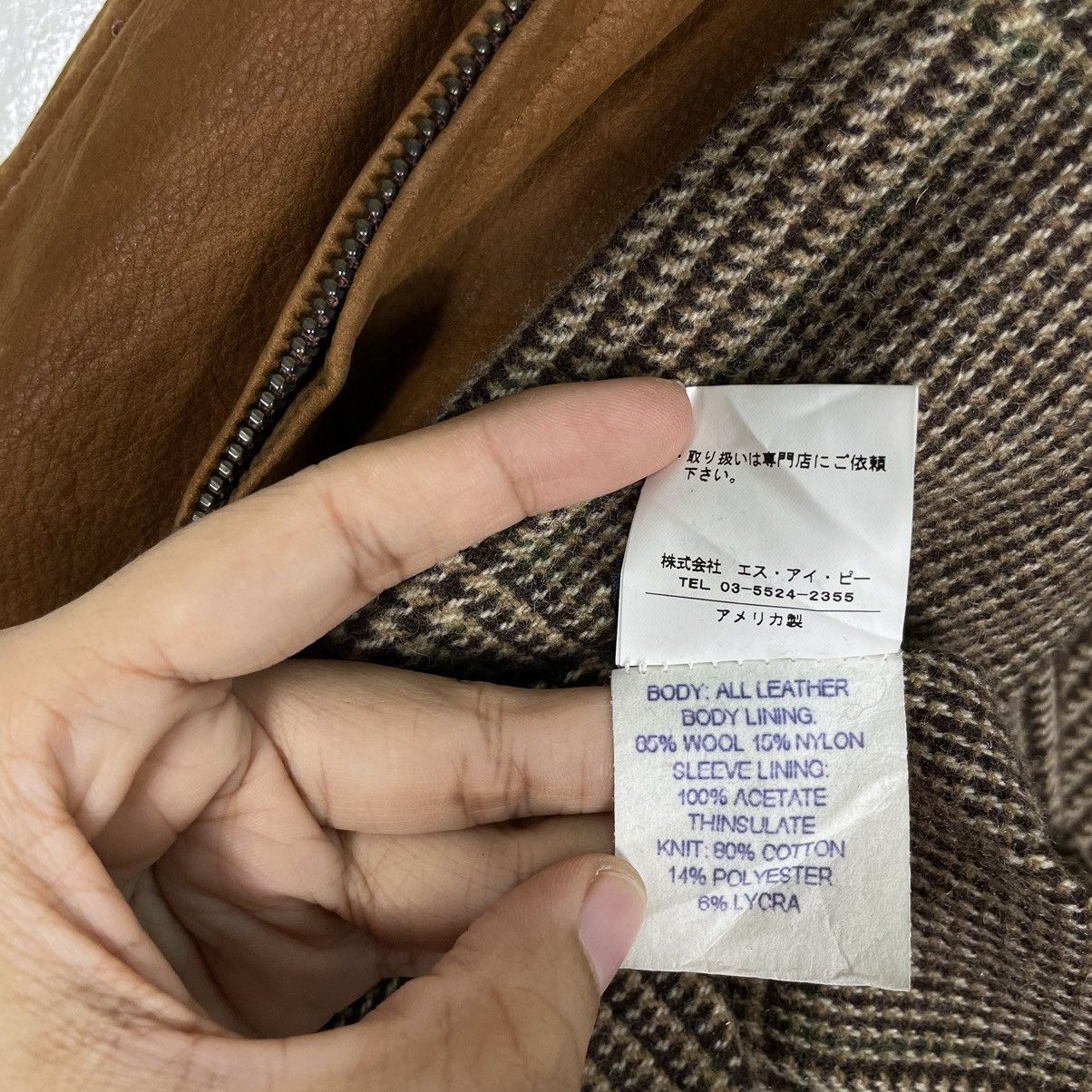 Golden Bear × Taylor Stitch × Vintage 💥90s GOLDEN BEAR LEATHER BOMBER JACKET Size US S / EU 44-46 / 1 - 14 Thumbnail