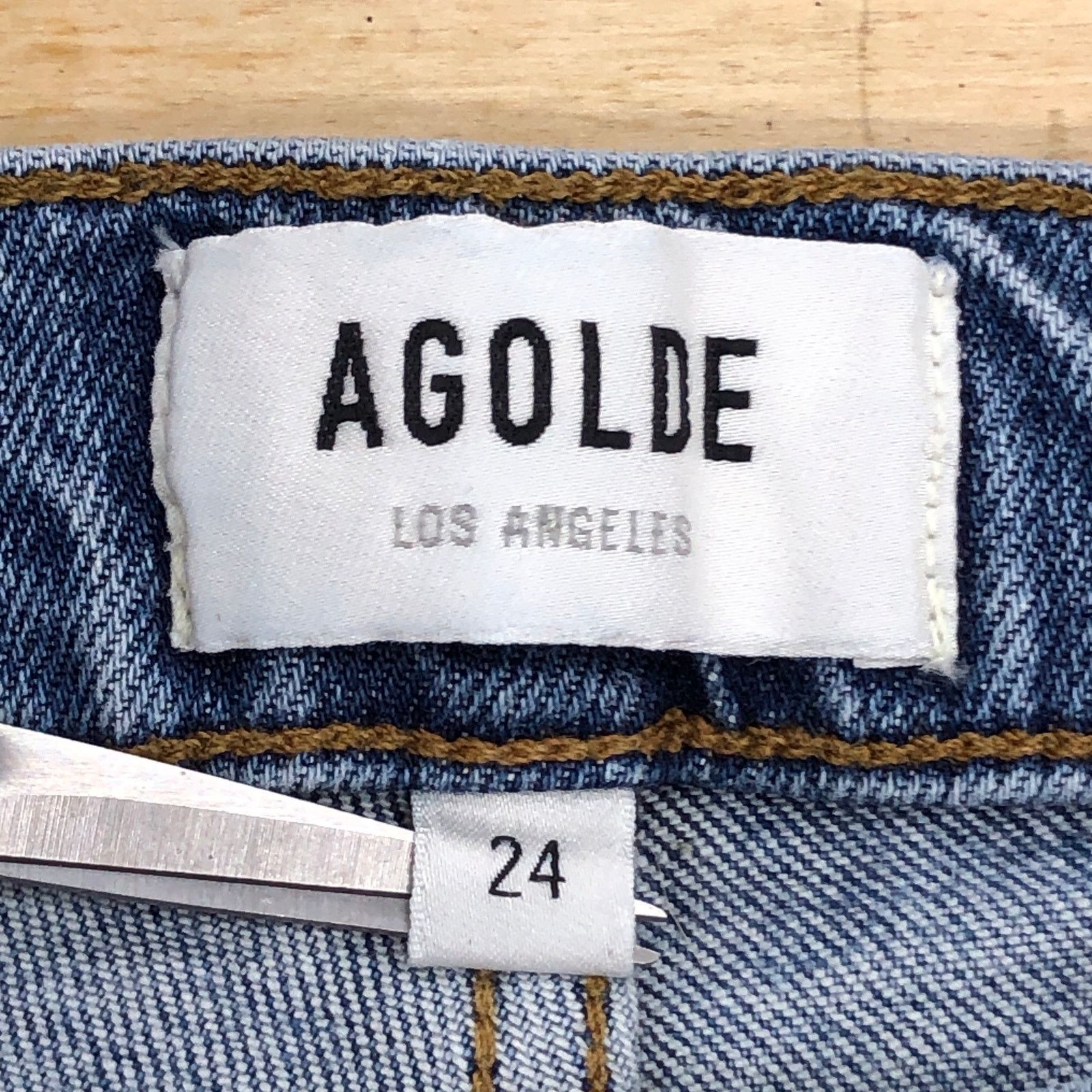 Agolde Agolde Size 24 Jeans Nico Button Fly High Rise Slim Fit Size 26" / US 2 / IT 38 - 9 Thumbnail