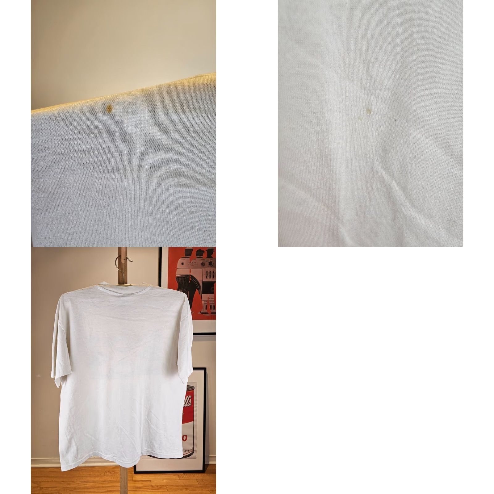 Hanes VINTAGE Hanes T-Shirt 50/50 White XL Adult Mens 90s Aztec Navajo Print Paper Thin Short Sleeve Round Neck Shirt XL Mens White 27inch Back 23inch Size US XL / EU 56 / 4 - 8 Thumbnail