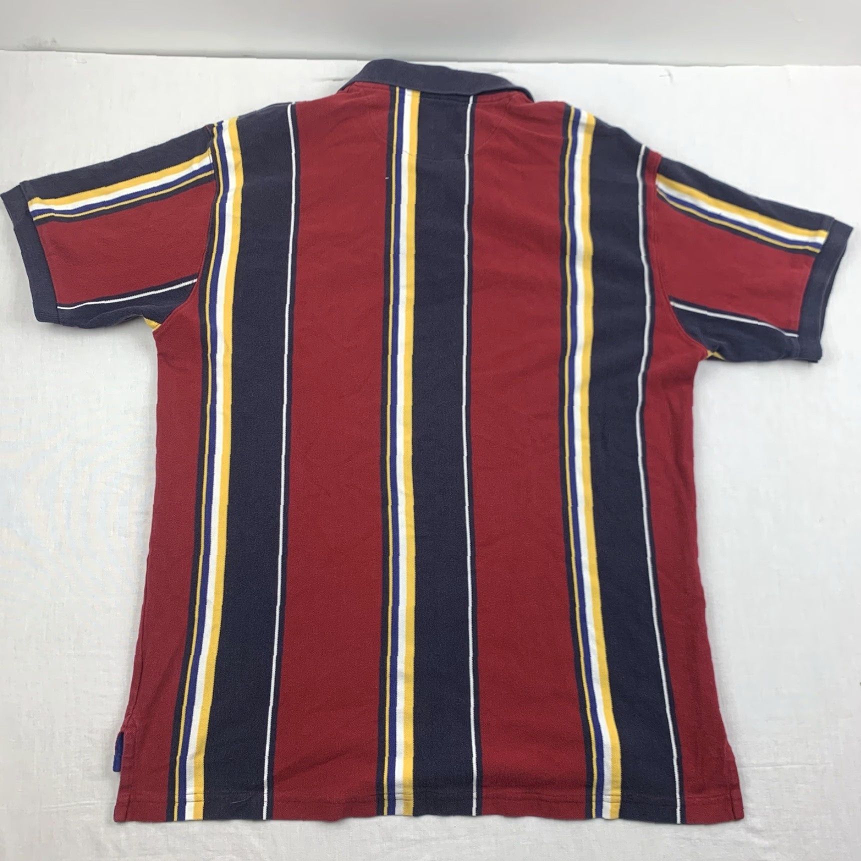 Chaps VINTAGE Ralph Lauren Chaps Polo Shirt Men Large Red Striped Collared Short Sleeve Preppy 90s Size US L / EU 52-54 / 3 - 8 Thumbnail