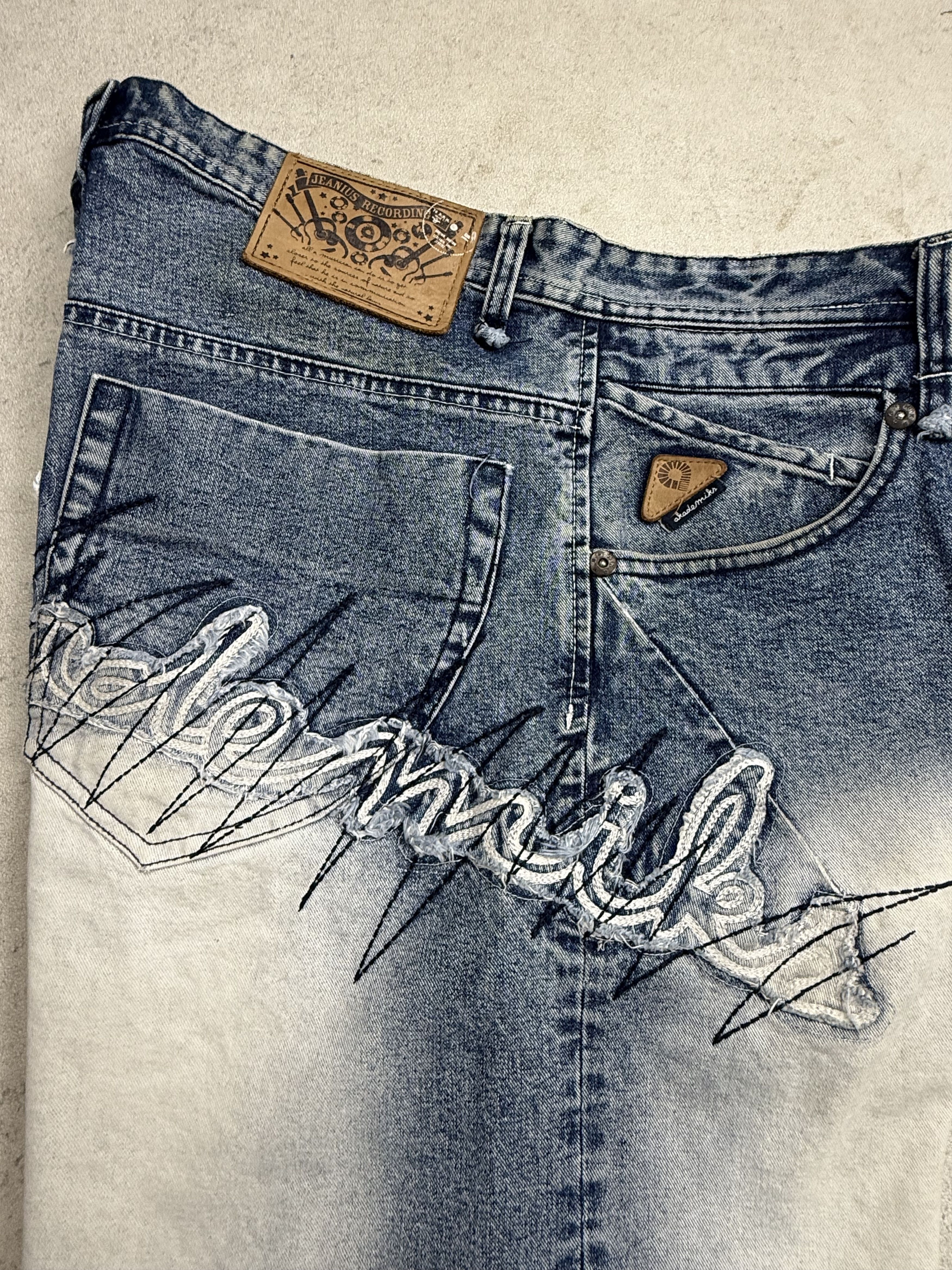Akademiks Vintage Y2K Akademiks Baggy Shorts Denim Jorts Size US 34 / EU 50 - 7 Thumbnail