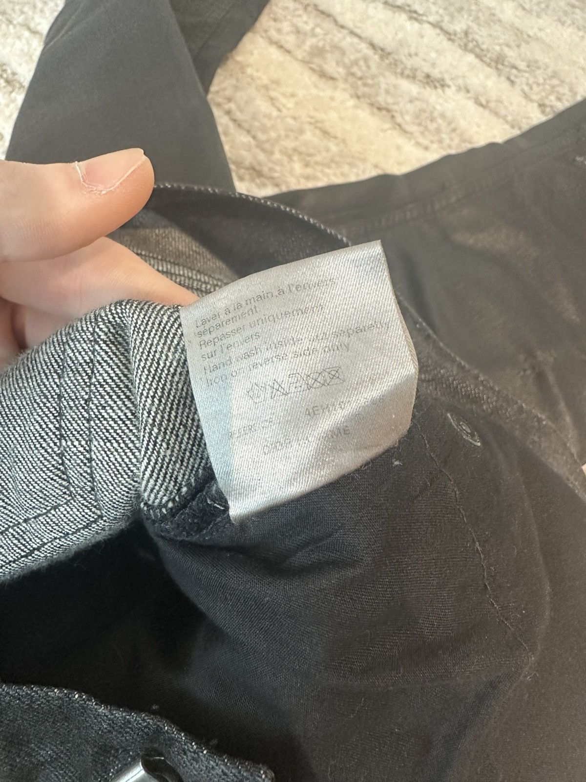 Dior Dior homme ss04 strip waxed distressed jeans Size US 28 / EU 44 - 6 Thumbnail
