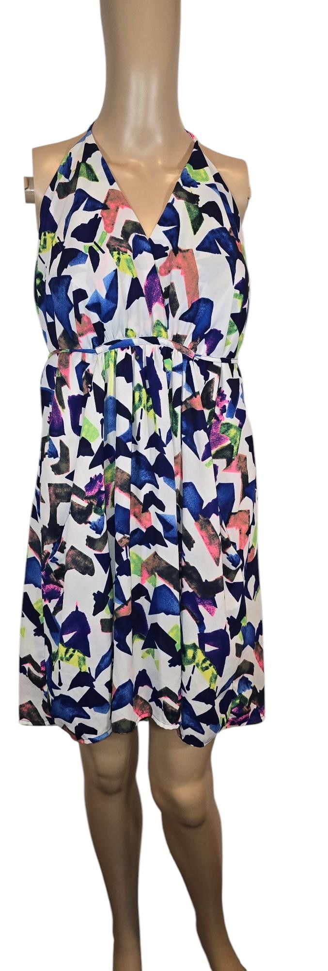 Designer Collective Concepts Colorful Halter Dress - Size L Size L / US 10 / IT 46 - 1 Thumbnail