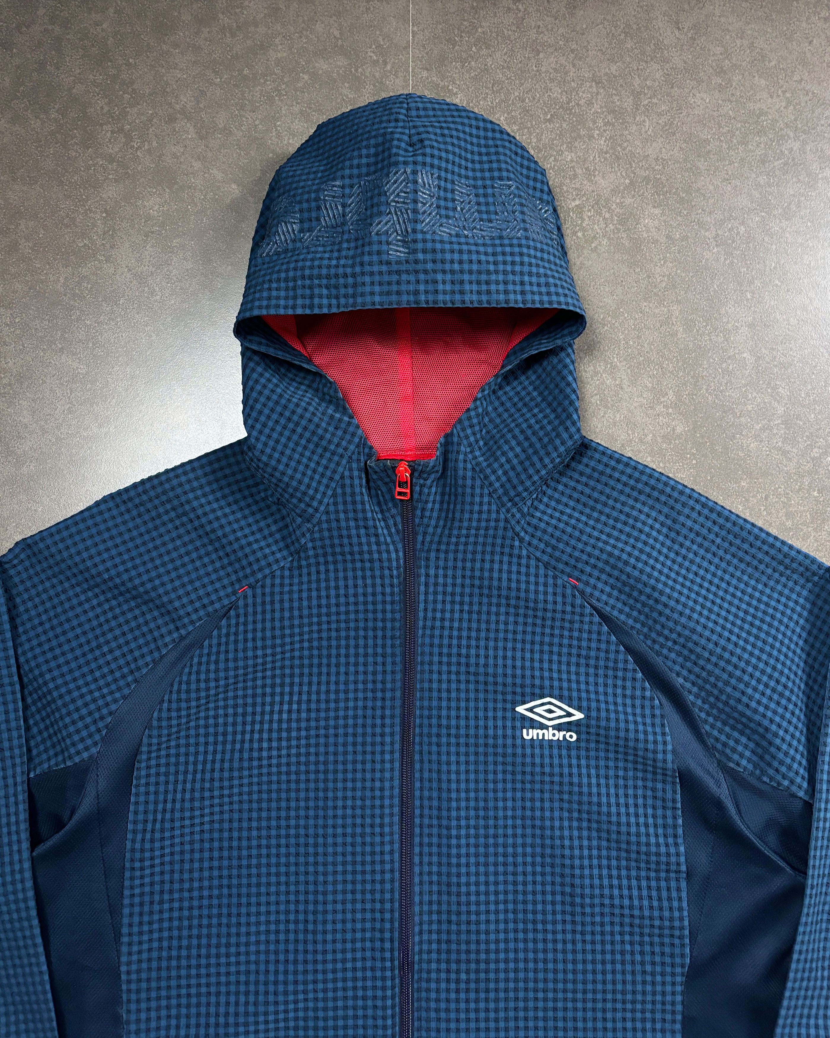 Palace × Umbro Umbro Check Track Plaid Jacket Navy Size US M / EU 48-50 / 2 - 4 Thumbnail