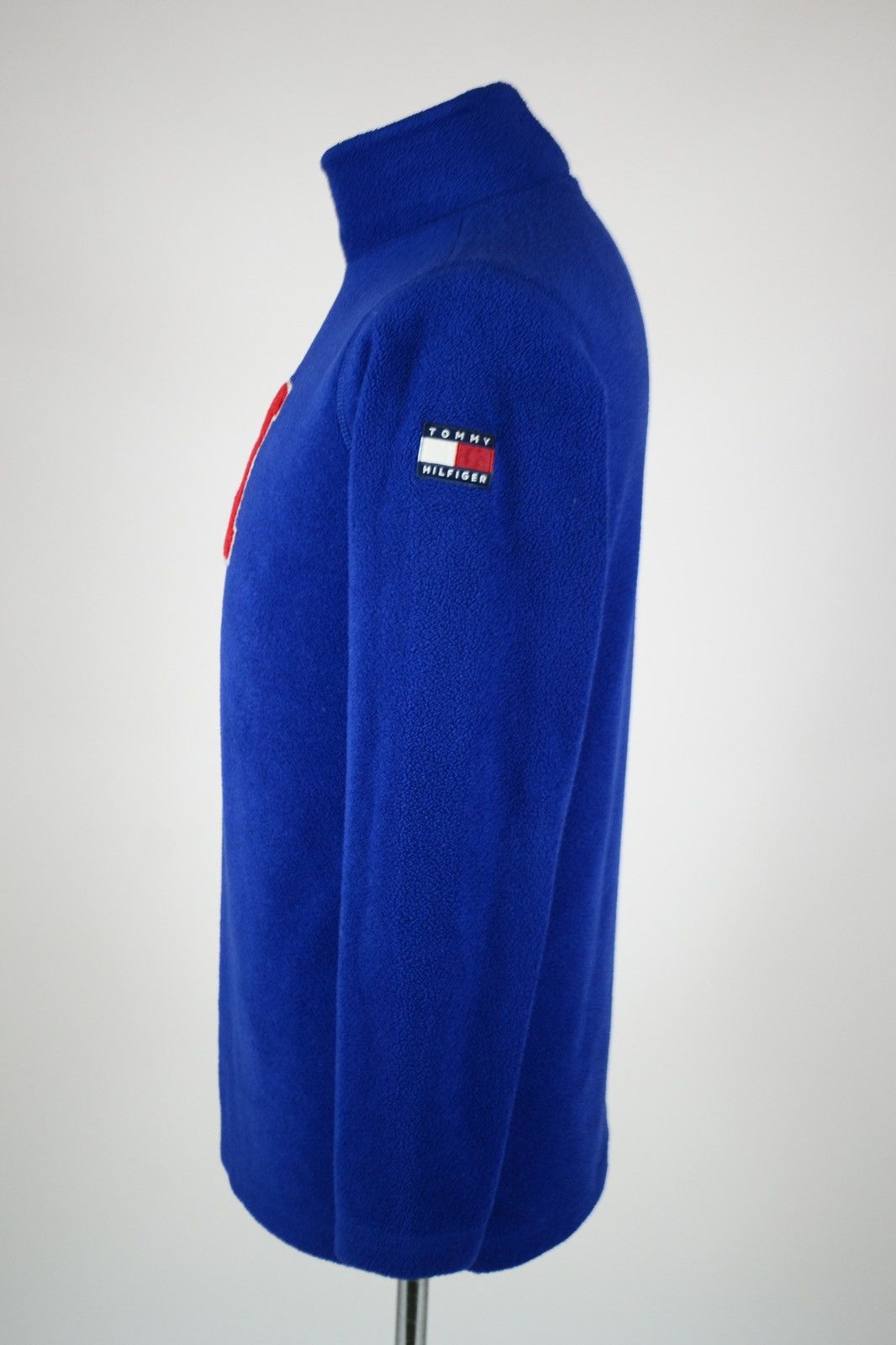 Tommy Hilfiger × Tommy Jeans × Vintage 90's Big Logo Long Sleeve Fleece Turtleneck Sweatshirt Jumper Pullover Size US S / EU 44-46 / 1 - 5 Thumbnail
