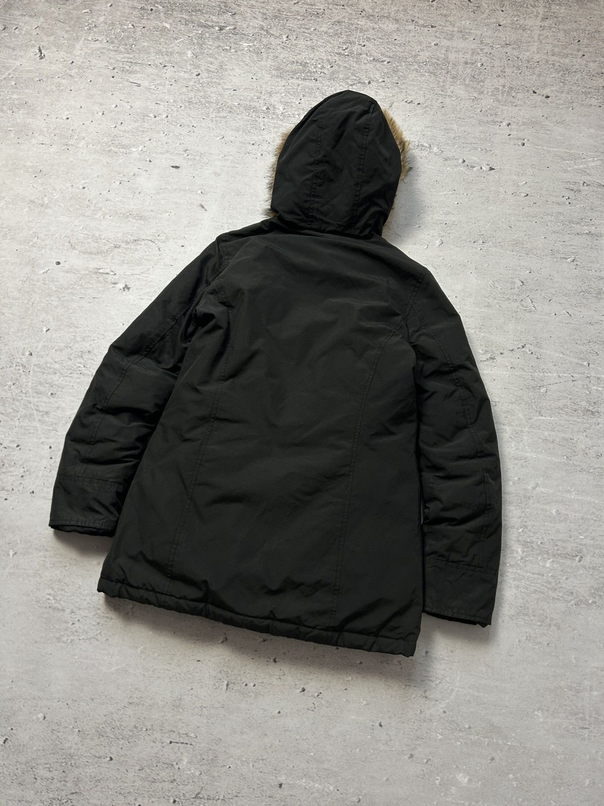 Woolrich Woolen Mills 💥Vintage Woolrich Black Down Jacket Mohair Faux Fur 00s Og💥 Size S / US 4 / IT 40 - 12 Thumbnail