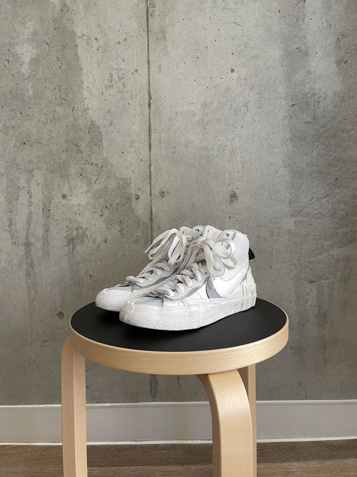Nike Sacai Blazer Mid White Grey | Grailed