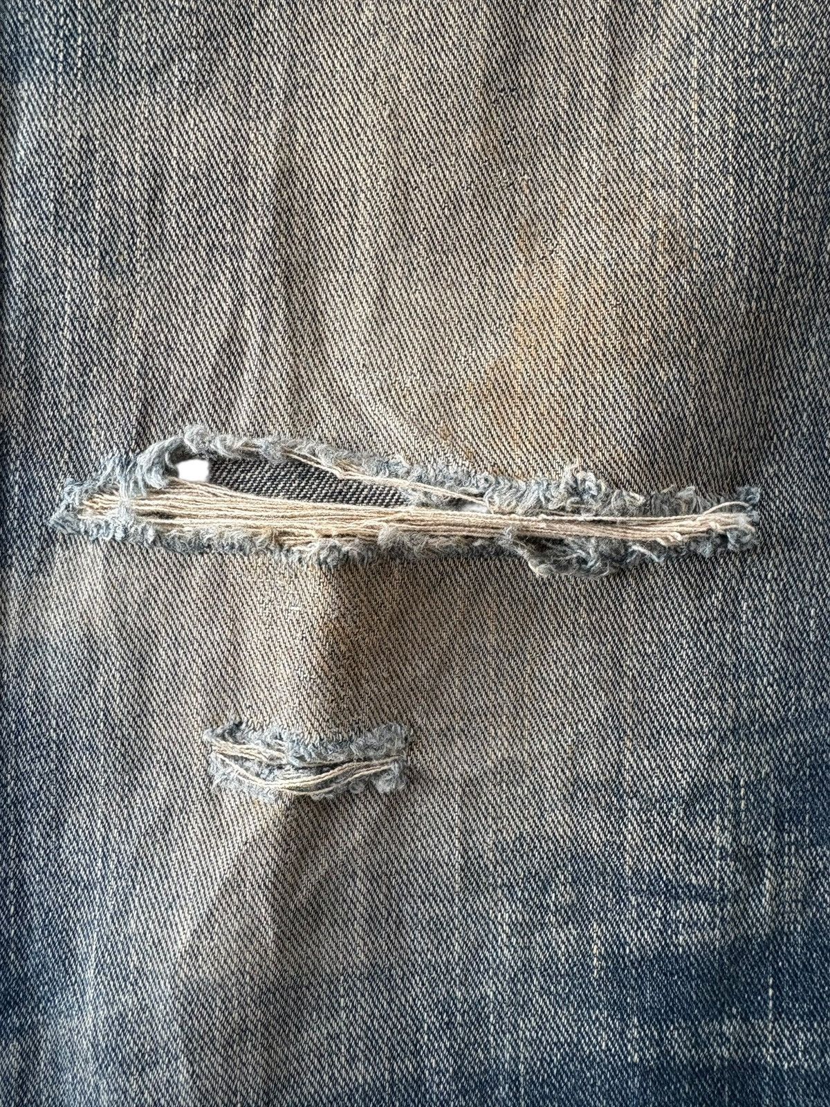 LOWBOX Vintage Japanese Lowbox Mud Wash Distress Baggy Jeans Size US 34 / EU 50 - 3 Thumbnail