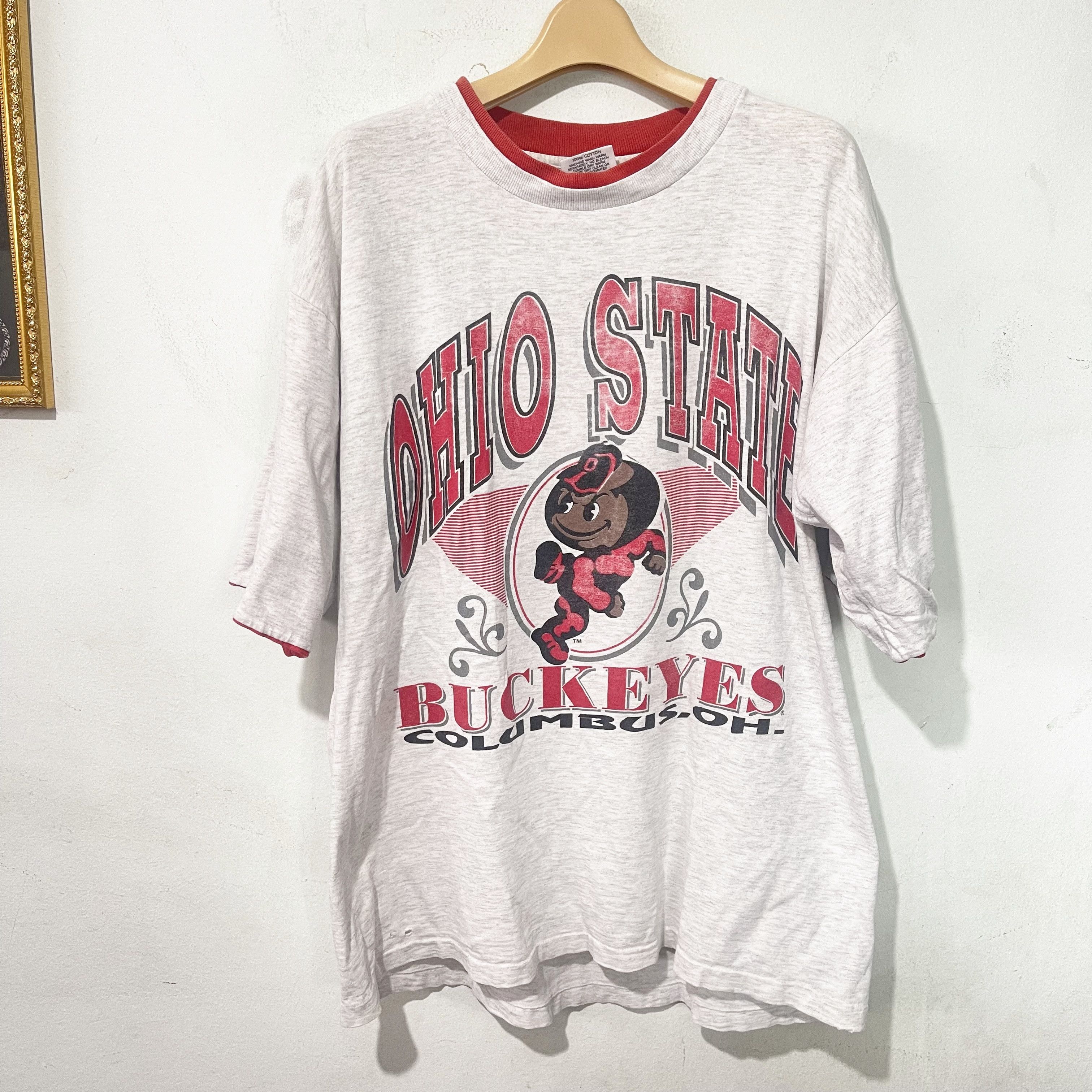 Vintage Vintage 90s Ohio State Buckeyes T-Shirt Size US L / EU 52-54 / 3 - 1 Thumbnail