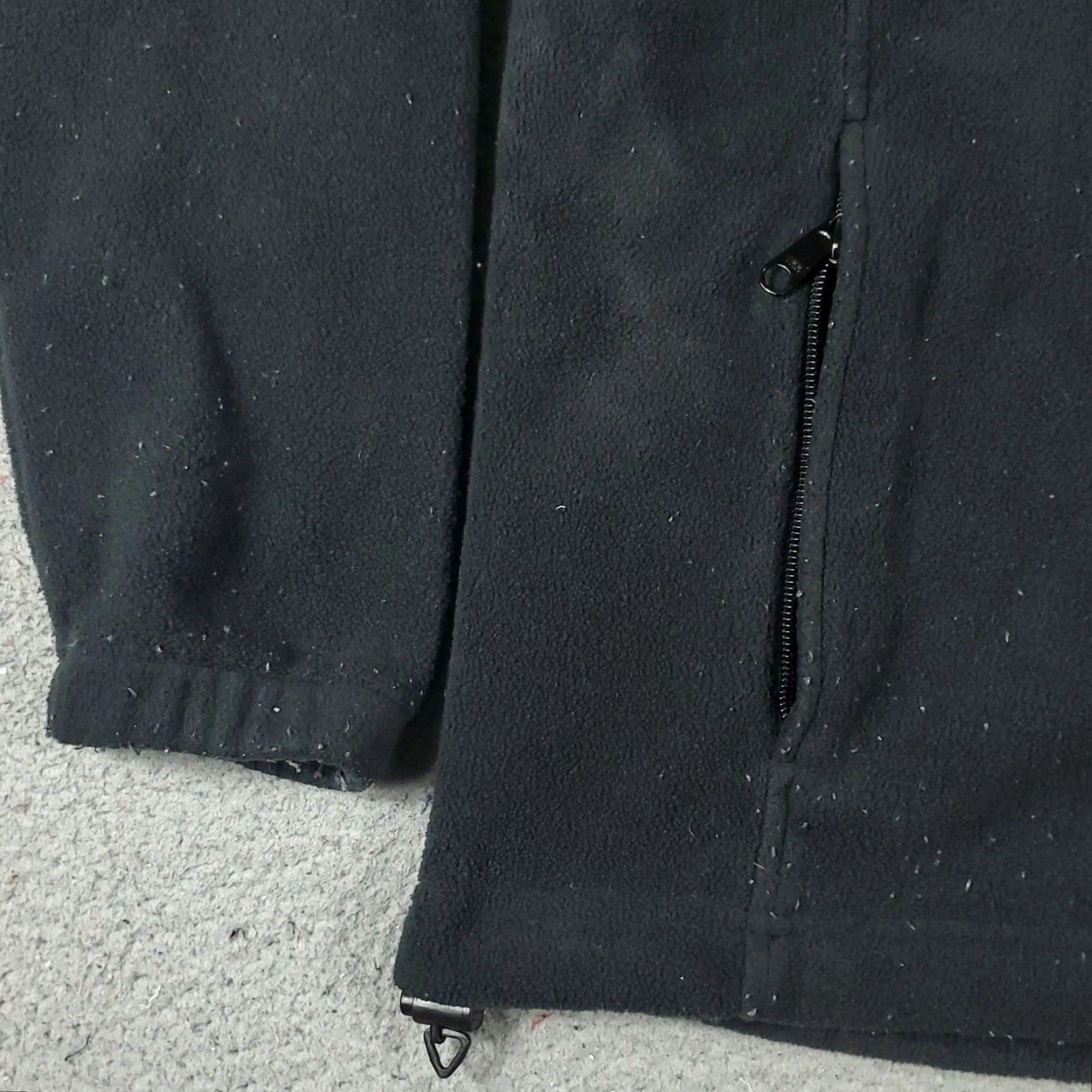 Vintage Columbia Jacket Womens Large Black Fleece Full Zip Up Sweater Sweatshirt Size L / US 10 / IT 46 - 3 Thumbnail