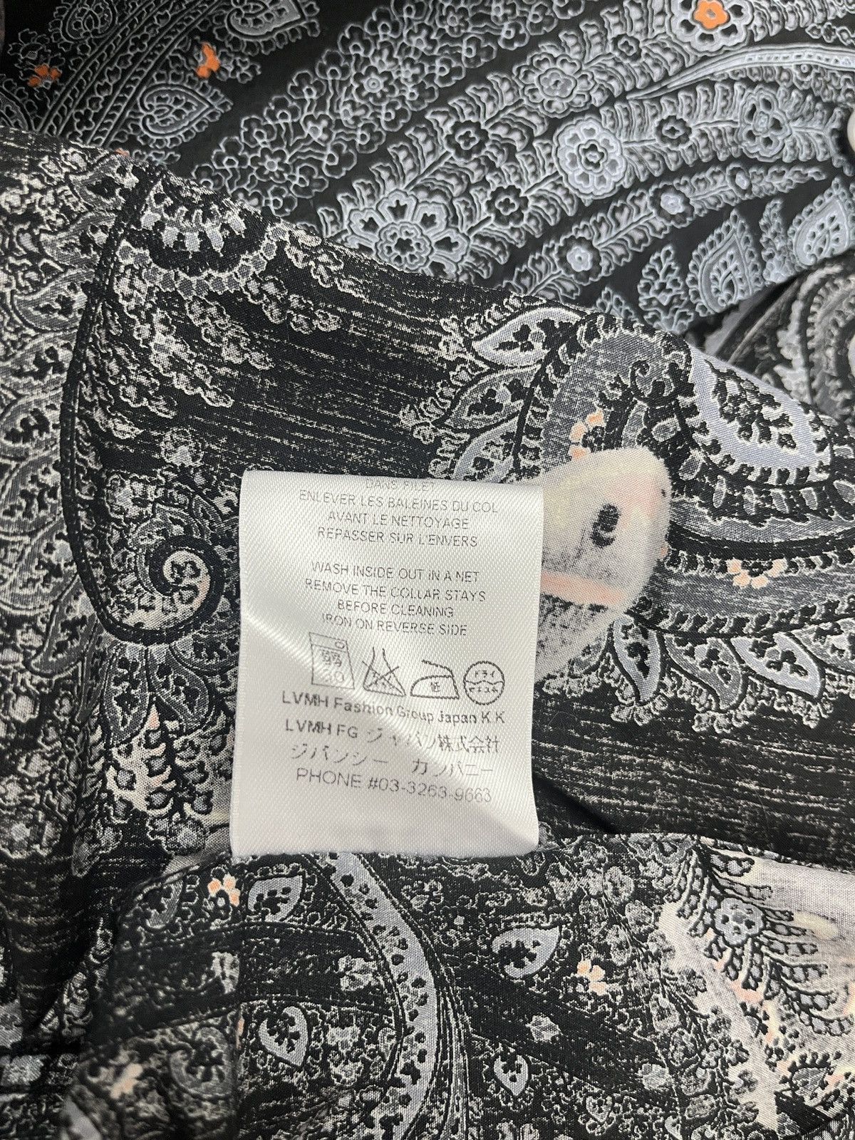 Givenchy Givenchy SS15 Koi Paisley Shirt w/ Orange Panel (Tisci) Size US M / EU 48-50 / 2 - 12 Thumbnail
