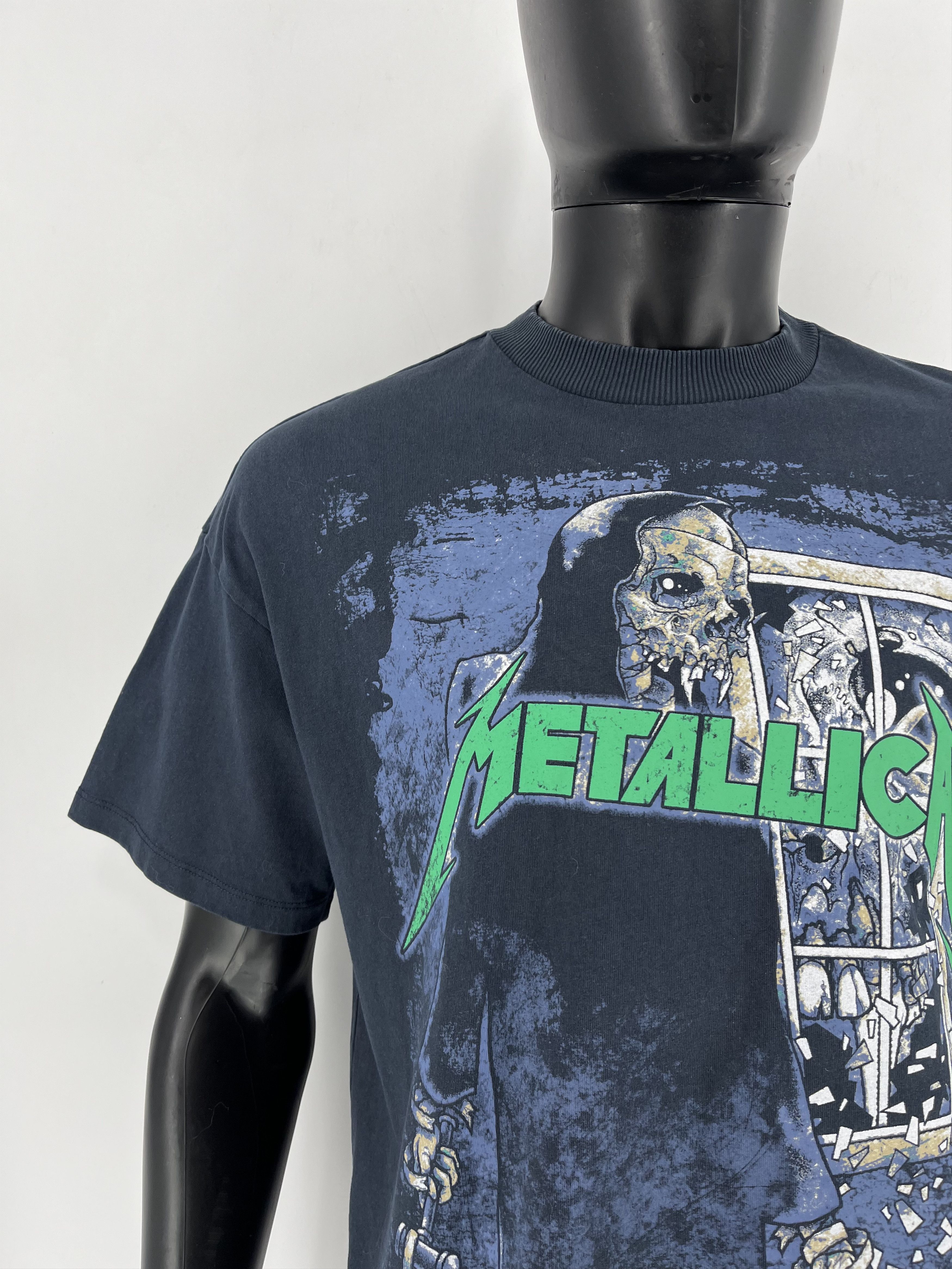 Band Tees Vintage Y2K Metallica Skulls Dead Face Band Rock Streetwear Size US L / EU 52-54 / 3 - 7 Thumbnail