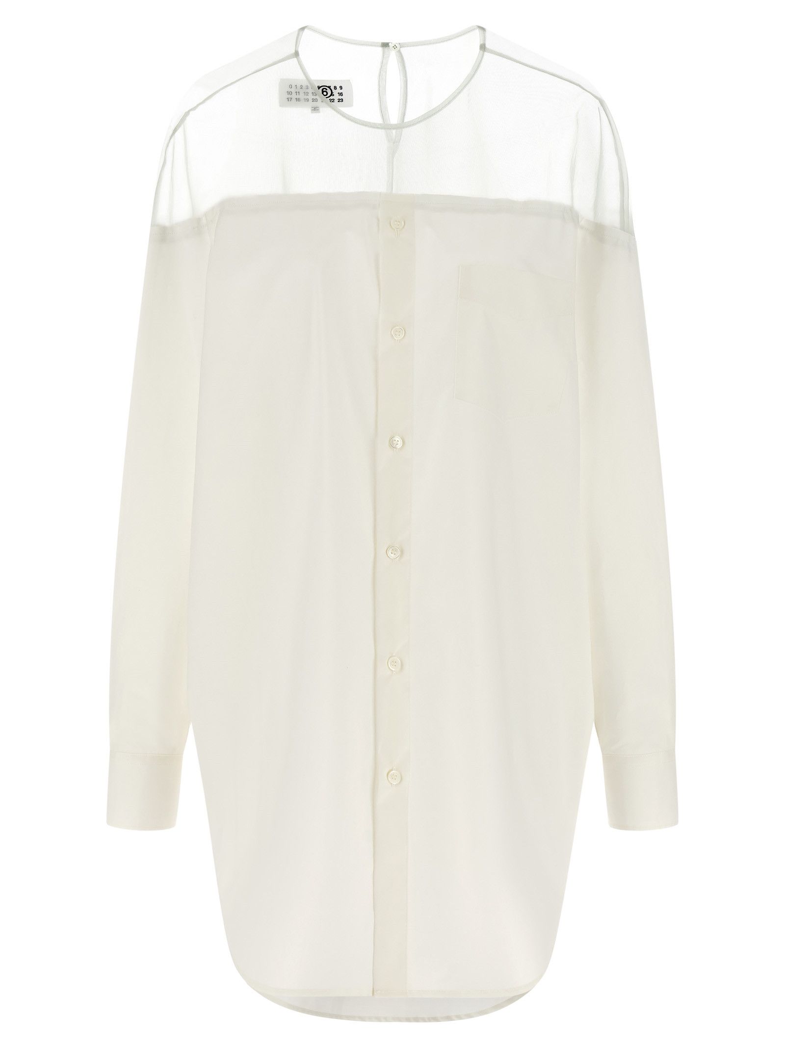 Maison Margiela Tulle Insert Shirt Size M / US 6-8 / IT 42-44 - 1 Thumbnail