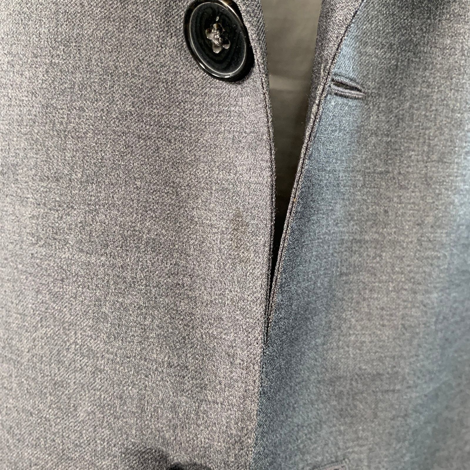 Ermenegildo Zegna Size 44 Grey Wool Single Breasted Notch Lapel Sport Coat Size 44R - 7 Thumbnail