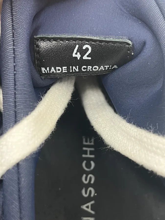 Kris Van Assche Kris Van Assche Navy & White Megalaced Sneakers Size US 9 / EU 42 - 9 Thumbnail