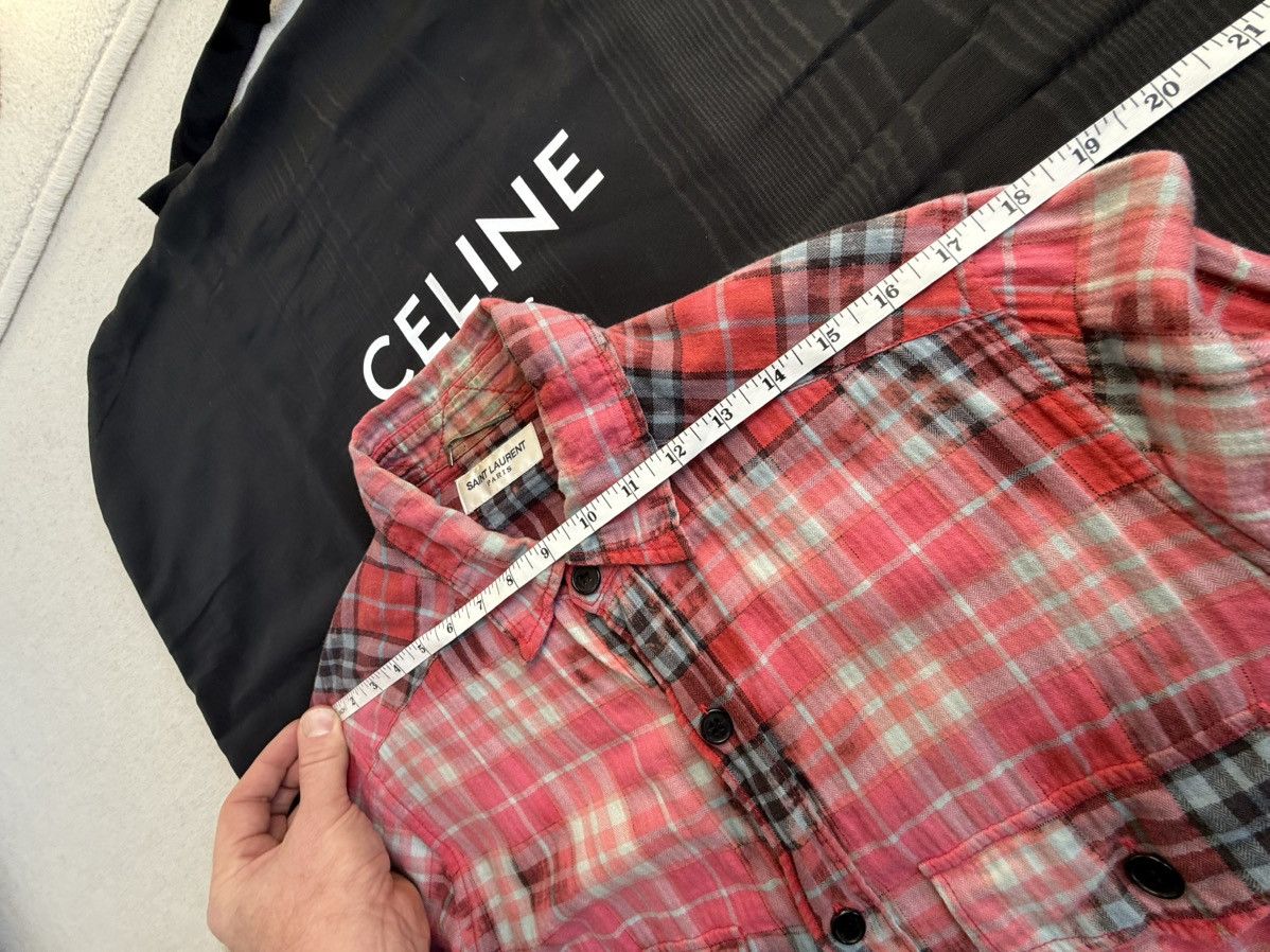 Saint Laurent Paris SS16 Holy Grail Saint Laurent Hedi Slimane raw hem flannel S Size US S / EU 44-46 / 1 - 8 Thumbnail