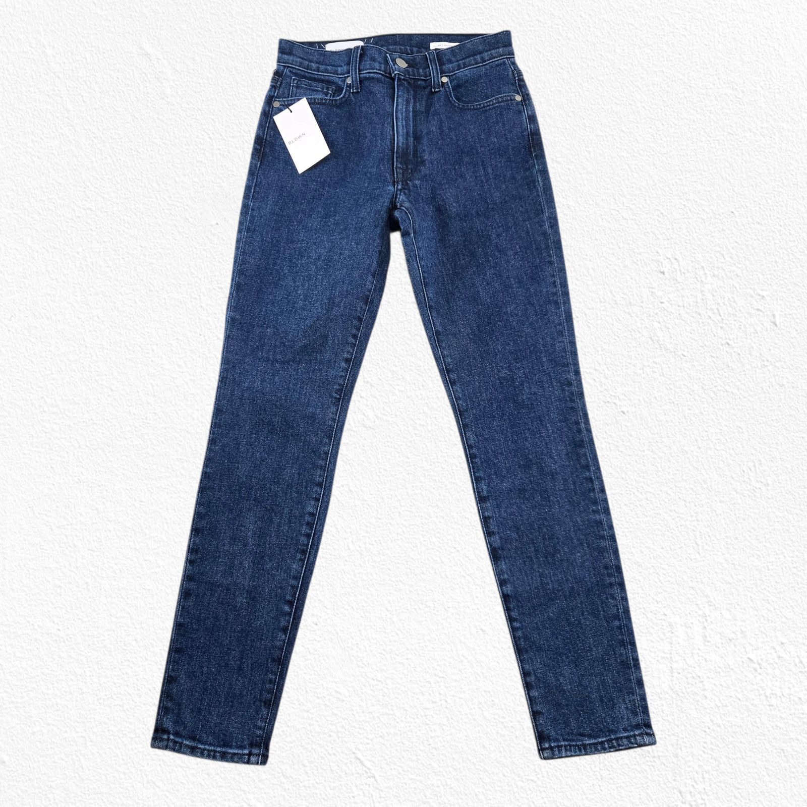 Other BLDWN Dark Wash Aura Cropped Ankle Skinny Jeans Size 24 Size 24" / US 00 / IT 34 - 2 Thumbnail