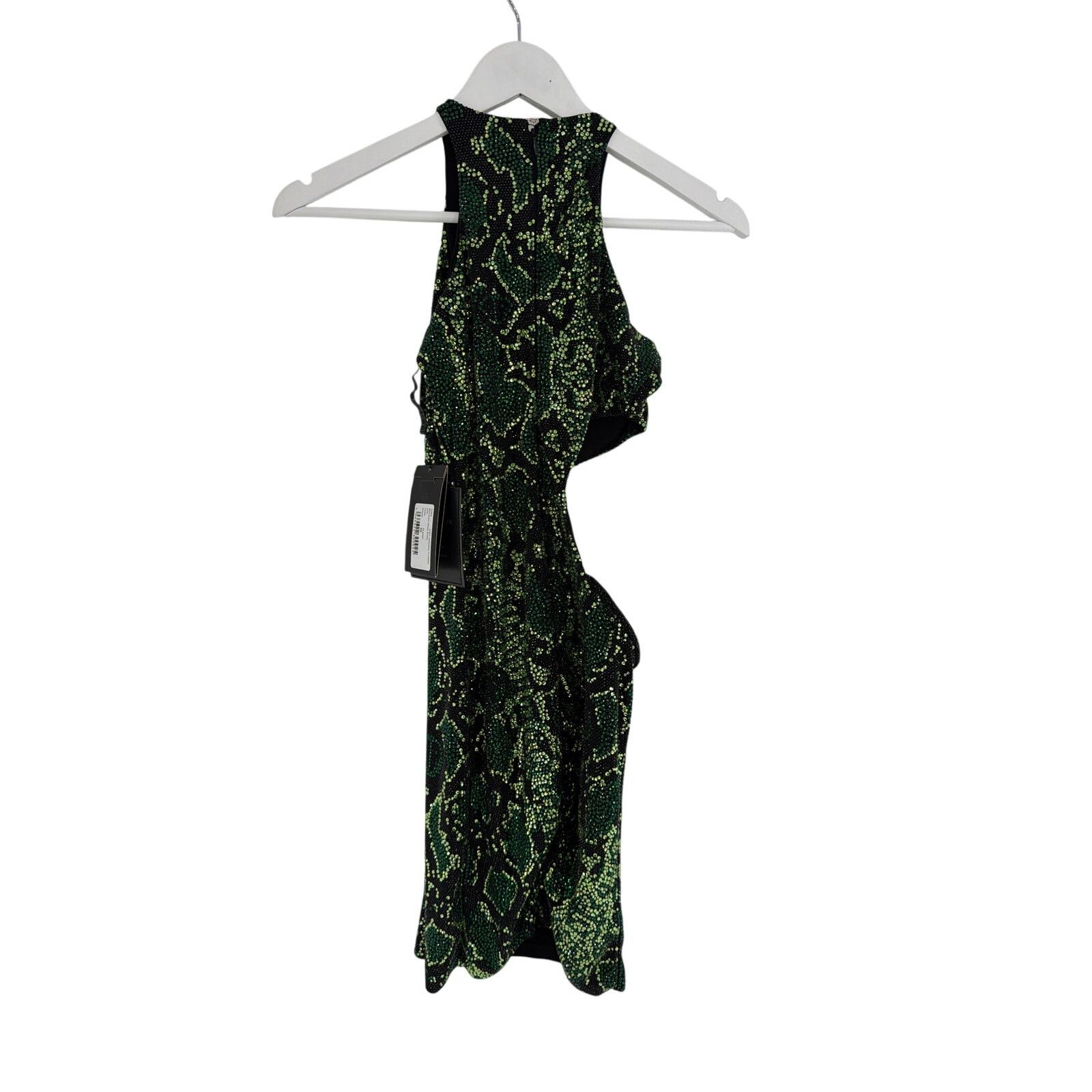 Philipp Plein Philipp Plein Women's Green Strass Snake Mini Dress Size XS Size XS / US 0-2 / IT 36-38 - 9 Thumbnail
