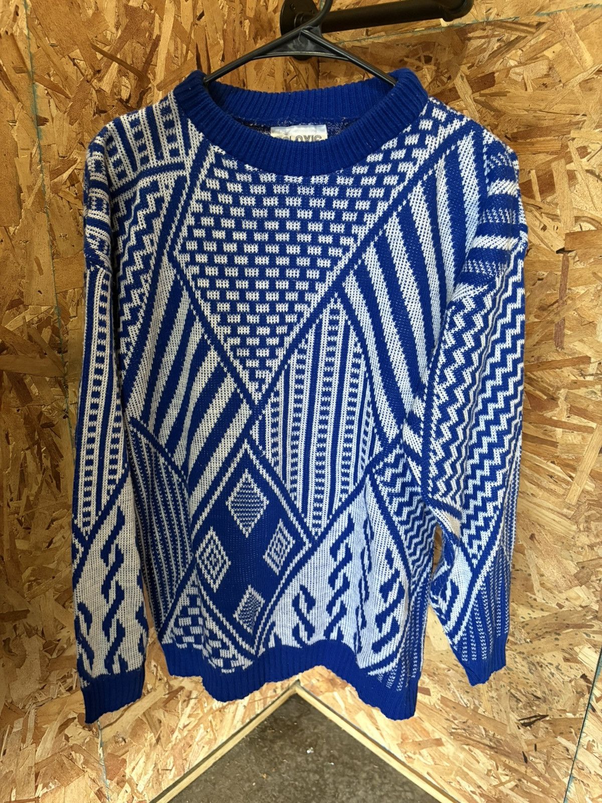 Designer × Vintage Vintage 1990s Galaxie knitwear Sweater Size US XL / EU 56 / 4 - 1 Thumbnail