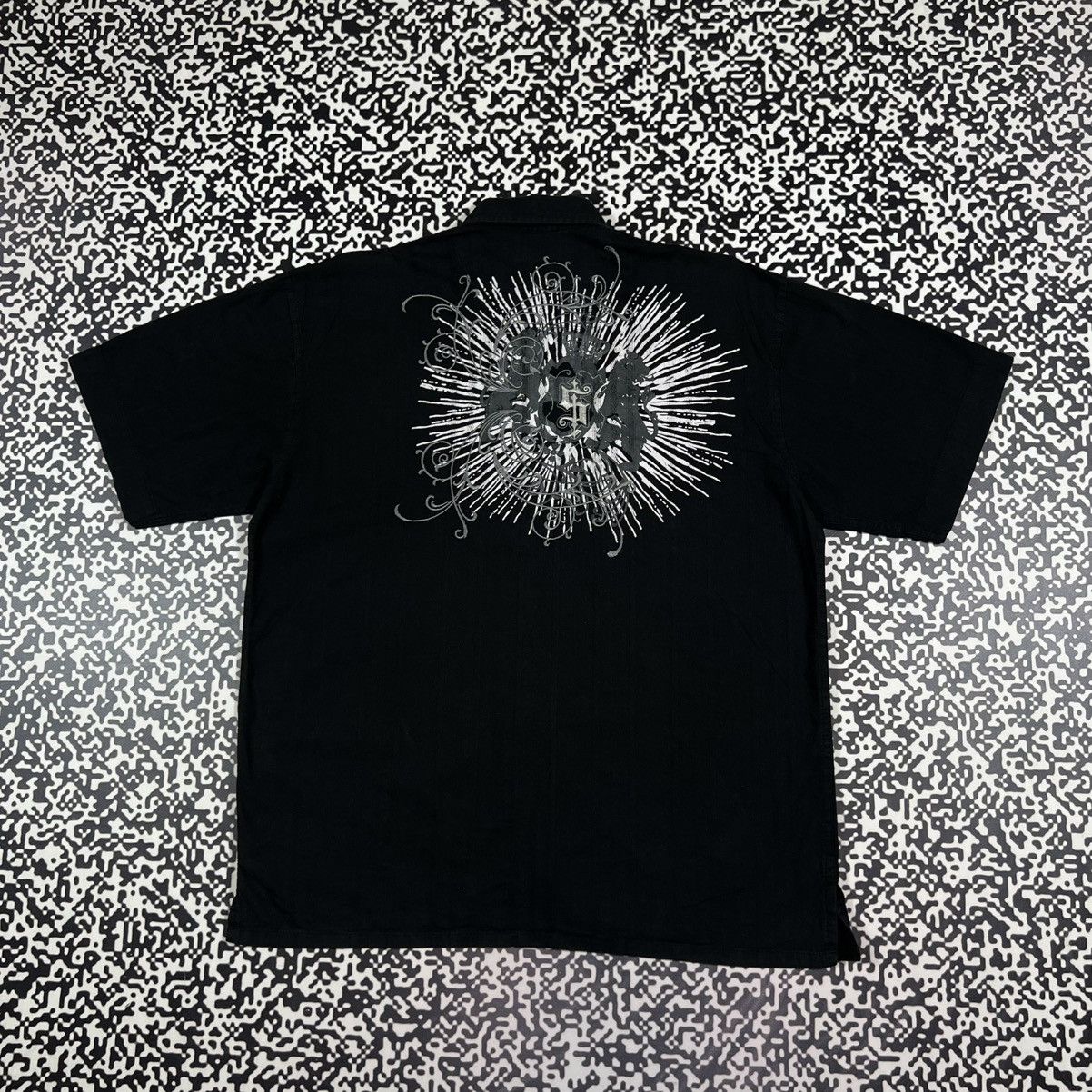 Vintage Y2K Affliction Tribal Logo Japanese Style Shirt 90s