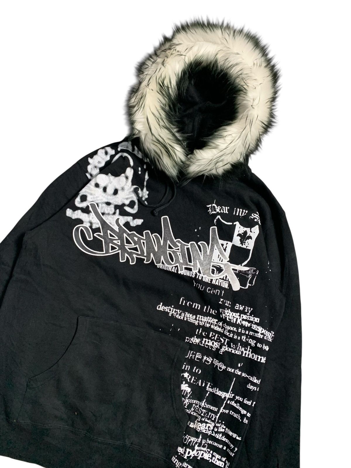 20471120 Archive SORRIDERE GOTHIC POEM FUR HOODIE IFSIX LGB STYLE Size US L / EU 52-54 / 3 - 2 Thumbnail