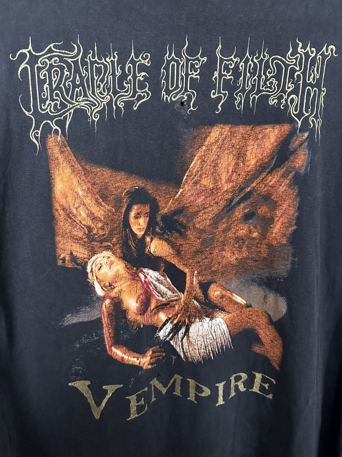 Band Tees 1996 Cradle Of Filth Vempire Vintage Long Sleeve T-Shirt Size US XL / EU 56 / 4 - 5 Thumbnail