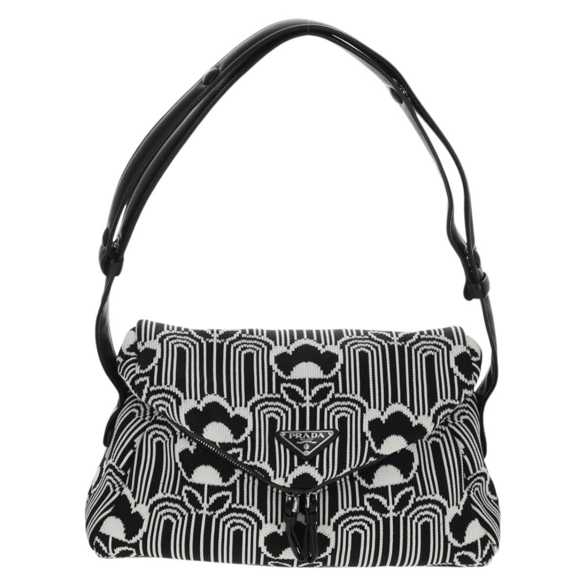 Prada Prada Signaux Shoulder Bag Jacquard Knit Size ONE SIZE - 1 Thumbnail