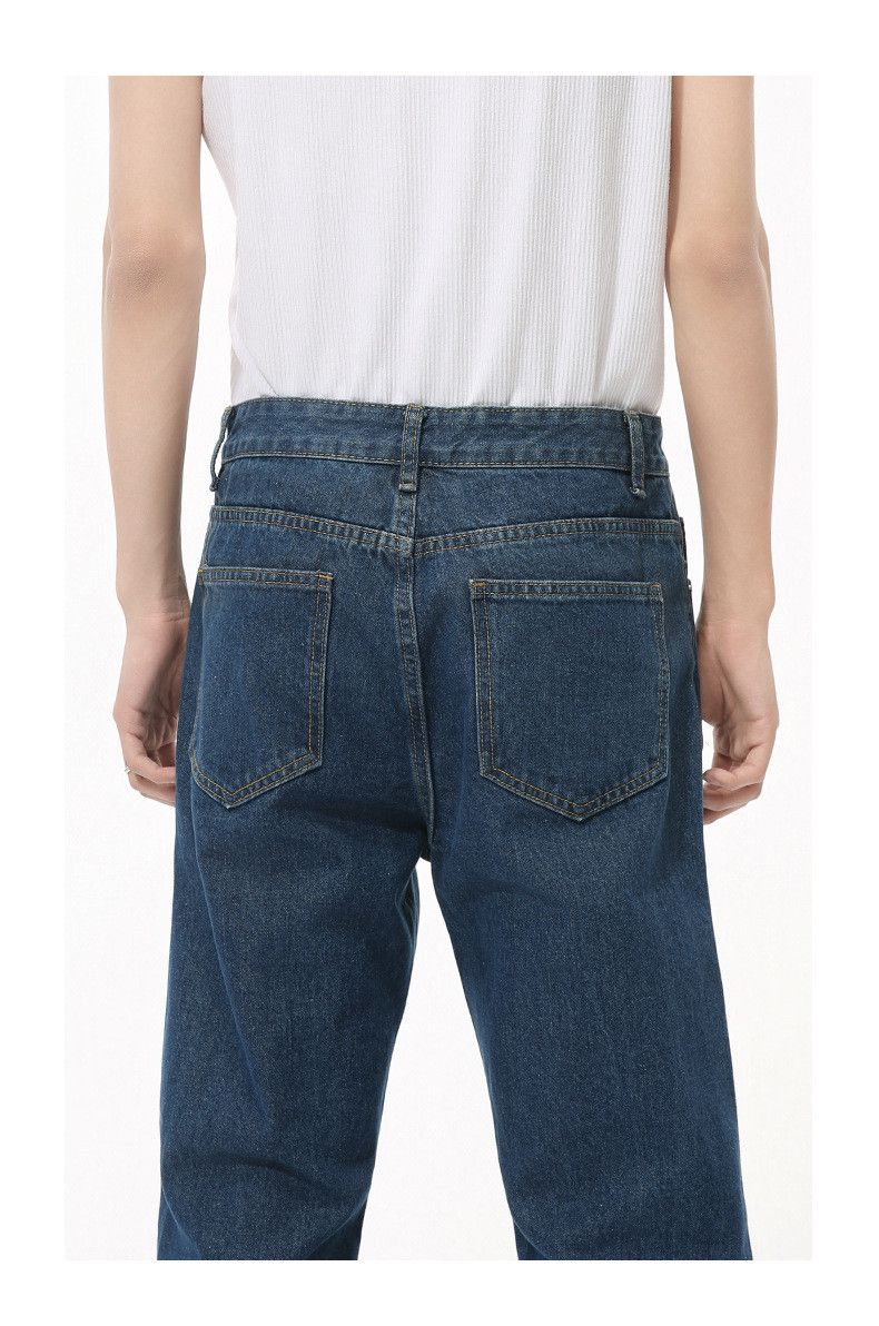 Japanese Brand × Jean Vintage simple style dark blue slim straight washed jeans Size US 32 / EU 48 - 5 Thumbnail