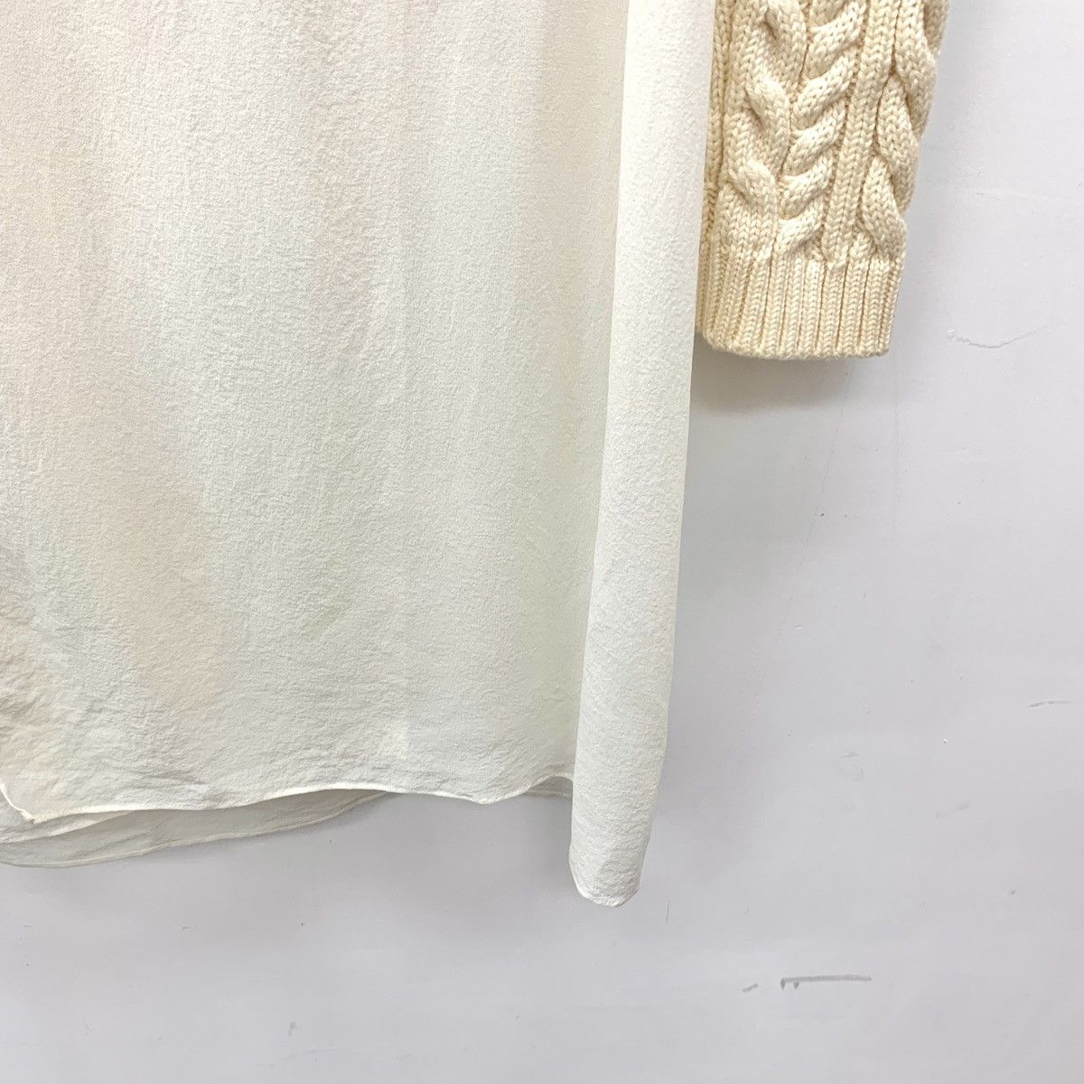 Dior Dior Vertical Twisted Knit Wool Spliced Knit Dress K26WX Size XS / US 0-2 / IT 36-38 - 5 Thumbnail