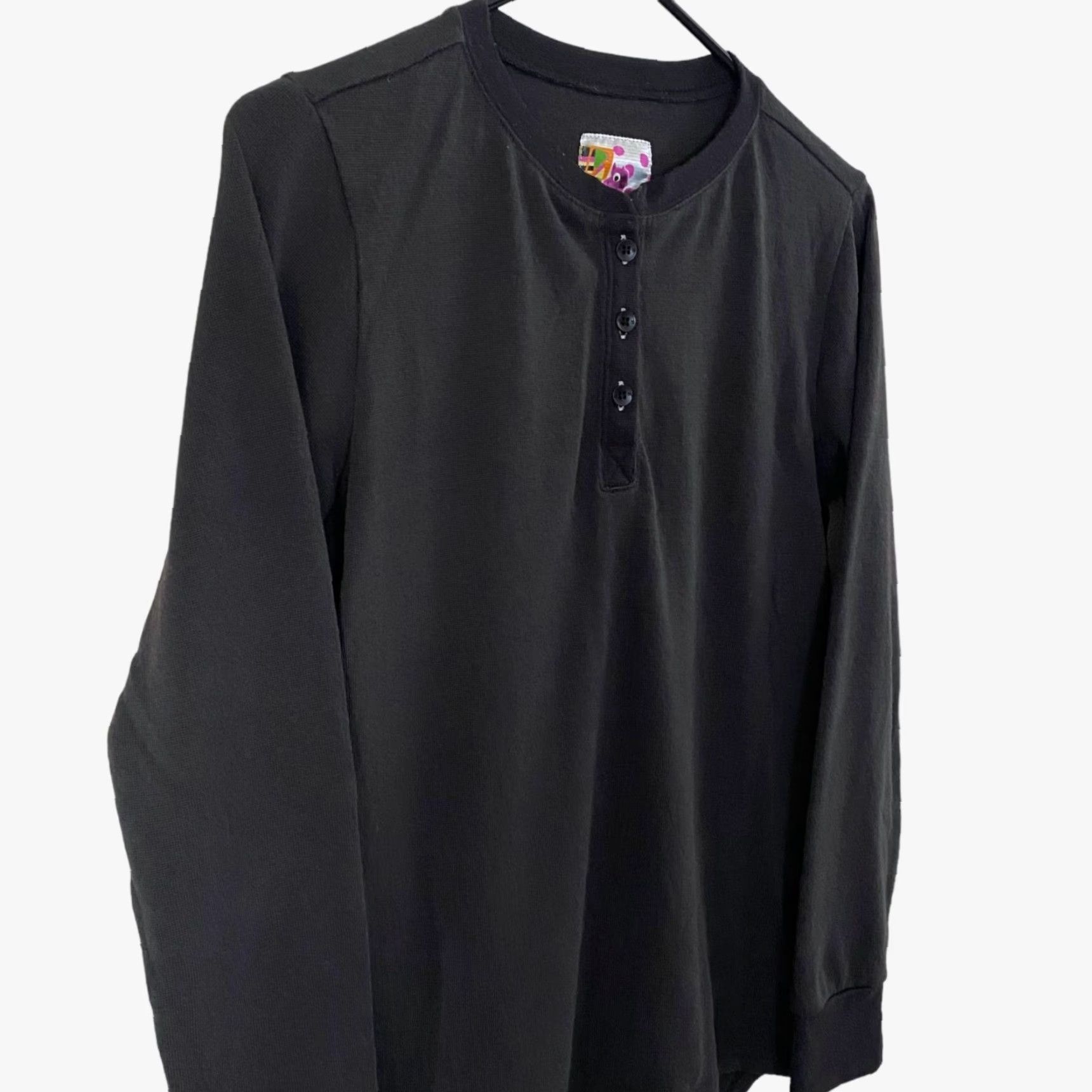 Burton VINTAGE Burton Dry Ride Henley Shirt Black Womens Small Thermal Base Layer Pullover Size S / US 4 / IT 40 - 4 Thumbnail