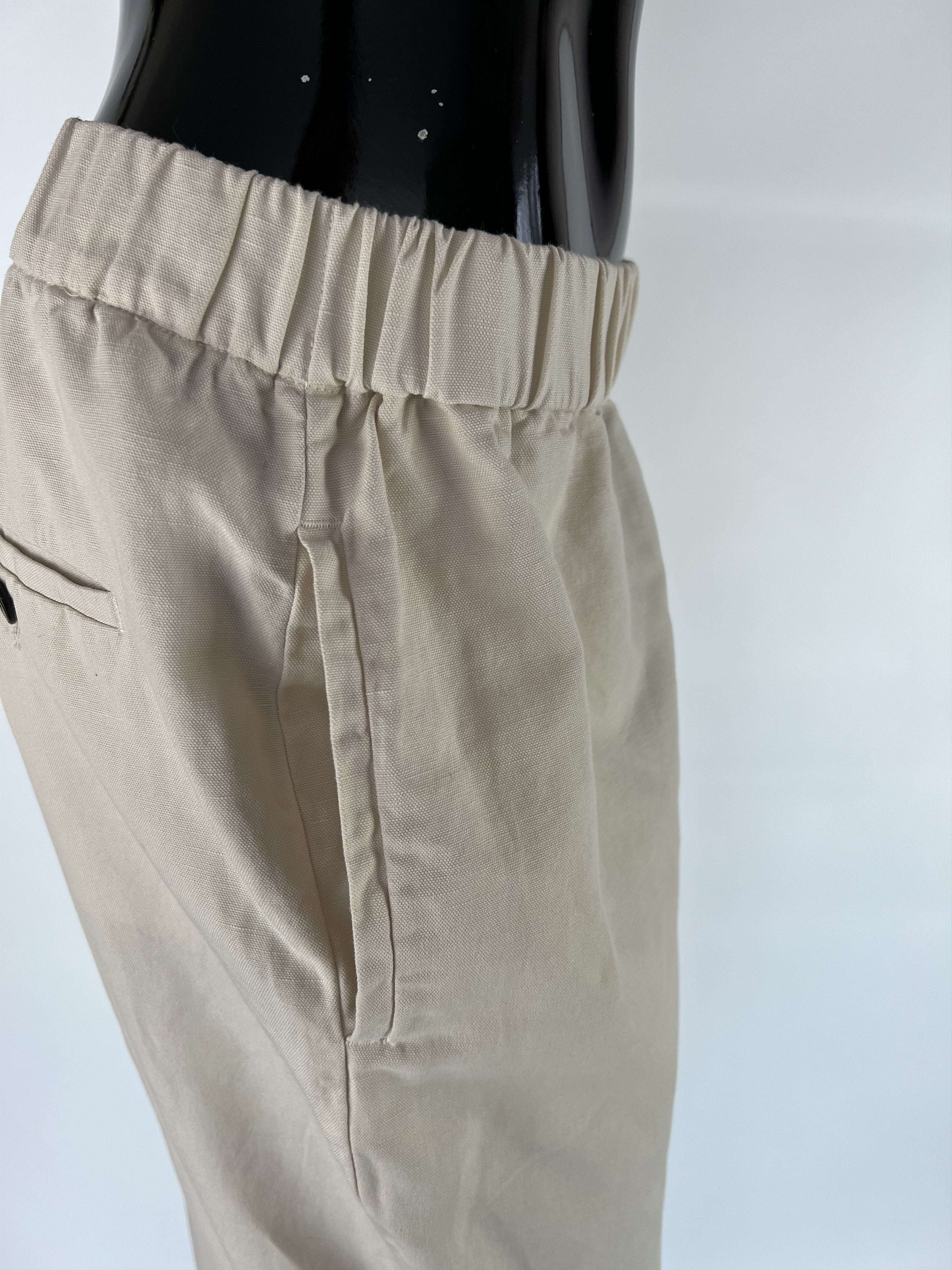 Other Pomandere Cotton Linen Wide Leg Pants Size US10 IT44 EU40 Size 32" / US 10 / IT 46 - 5 Thumbnail