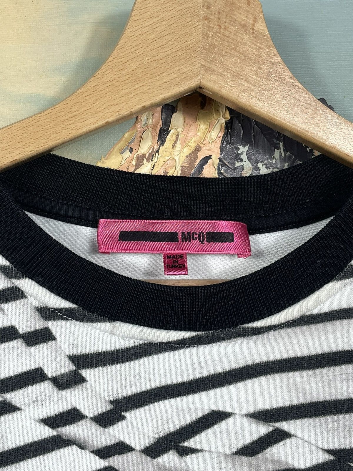 Alexander McQueen × Designer × MCQ Black White Alexander Mcqueen MCQ Crewneck Jumper Pull Size US XS / EU 42 / 0 - 5 Thumbnail