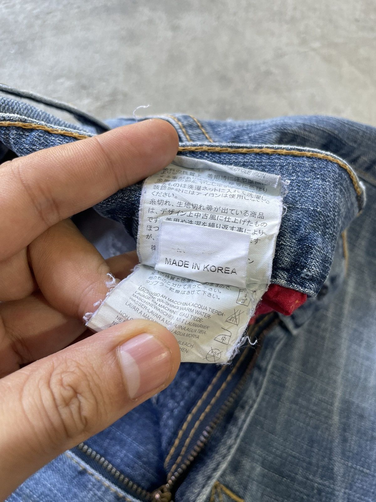 If Six Was Nine × Le Grande Bleu (L.G.B.) Red Pepper ChromeHearts Motive Denim Size US 34 / EU 50 - 14 Thumbnail