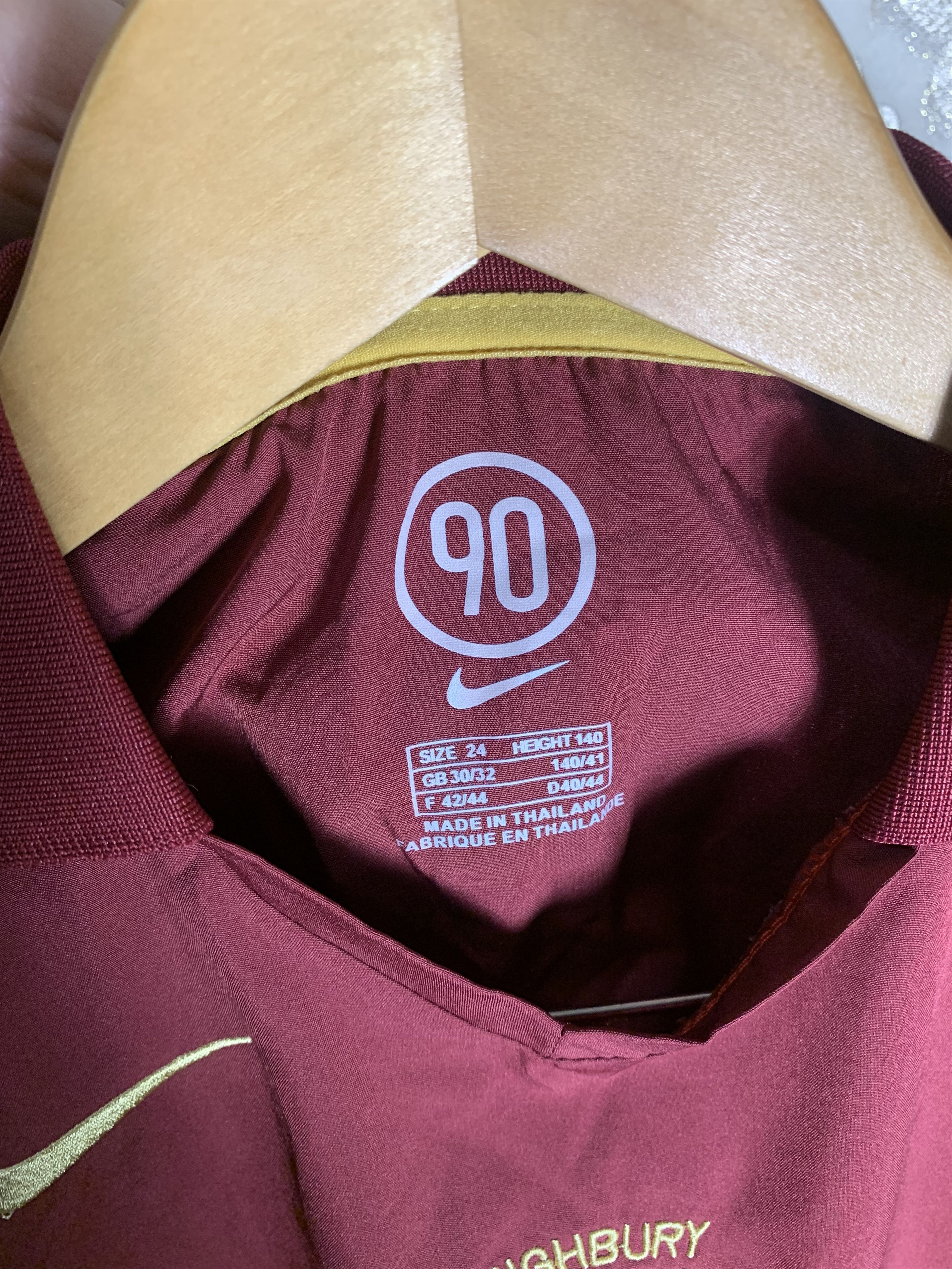 Nike VINTAGE NIKE FC ARSENAL LONDON ENGLAND SOCCER JERSEY 90s Size US XXS / EU 40 - 4 Thumbnail