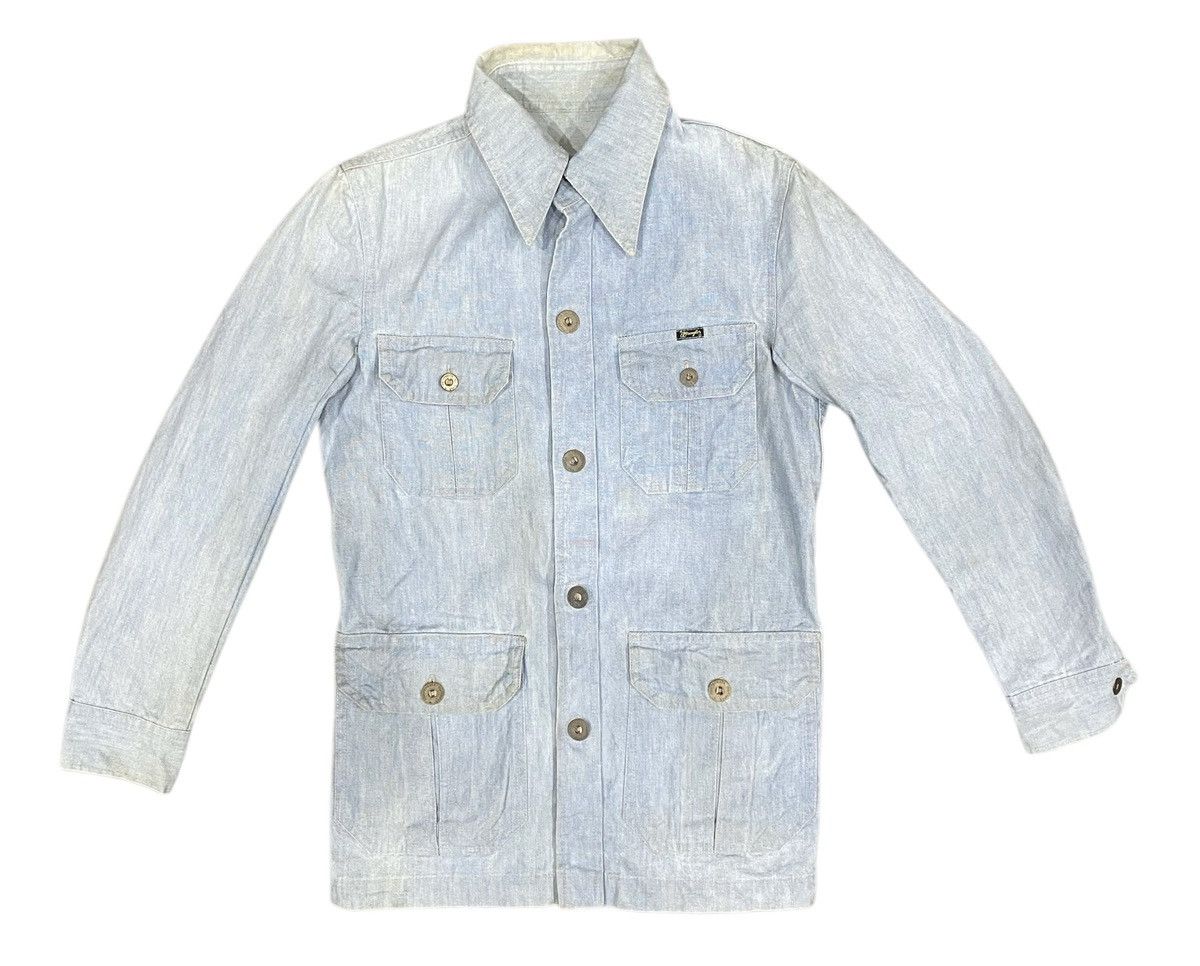 Vintage × Wrangler Vintage WRANGLER Button Jacket 4 Pocket Size US S / EU 44-46 / 1 - 1 Thumbnail
