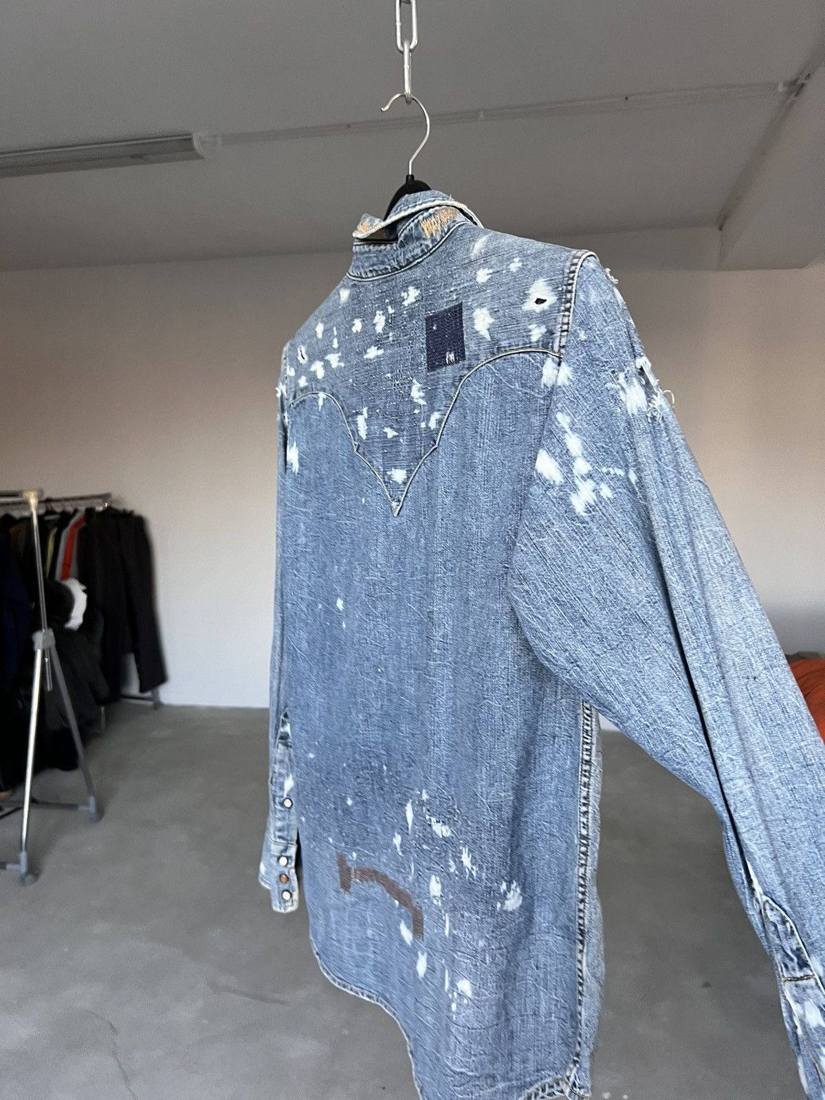 Edwin × Vintage Vintage Edwin Distressed Japanese Shirt Size US M / EU 48-50 / 2 - 6 Thumbnail