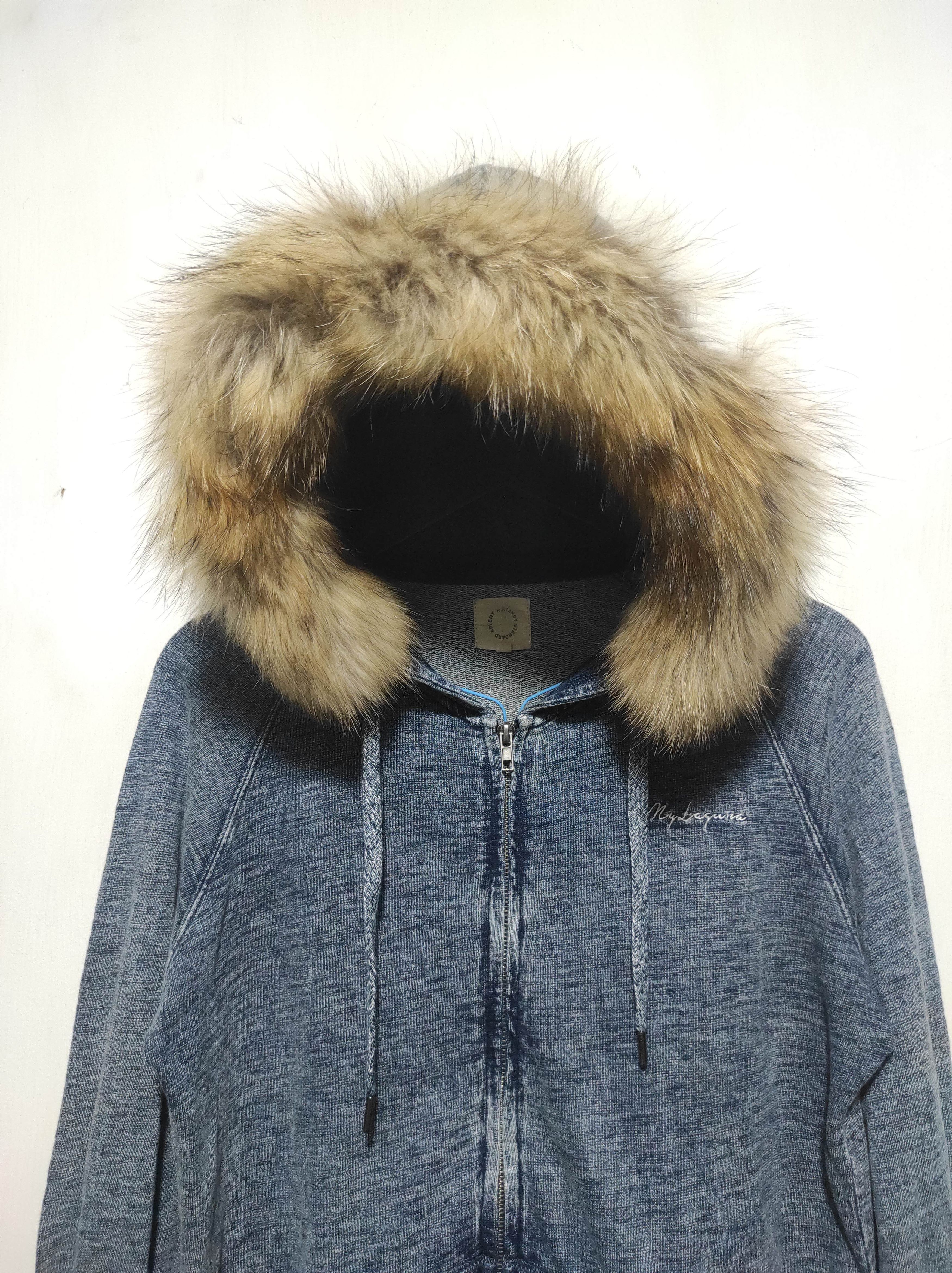 Hysteric Glamour R.Standy Wash Denim Zipper Fur Hoodie IfSixWasNine LGB style Size US M / EU 48-50 / 2 - 2 Thumbnail