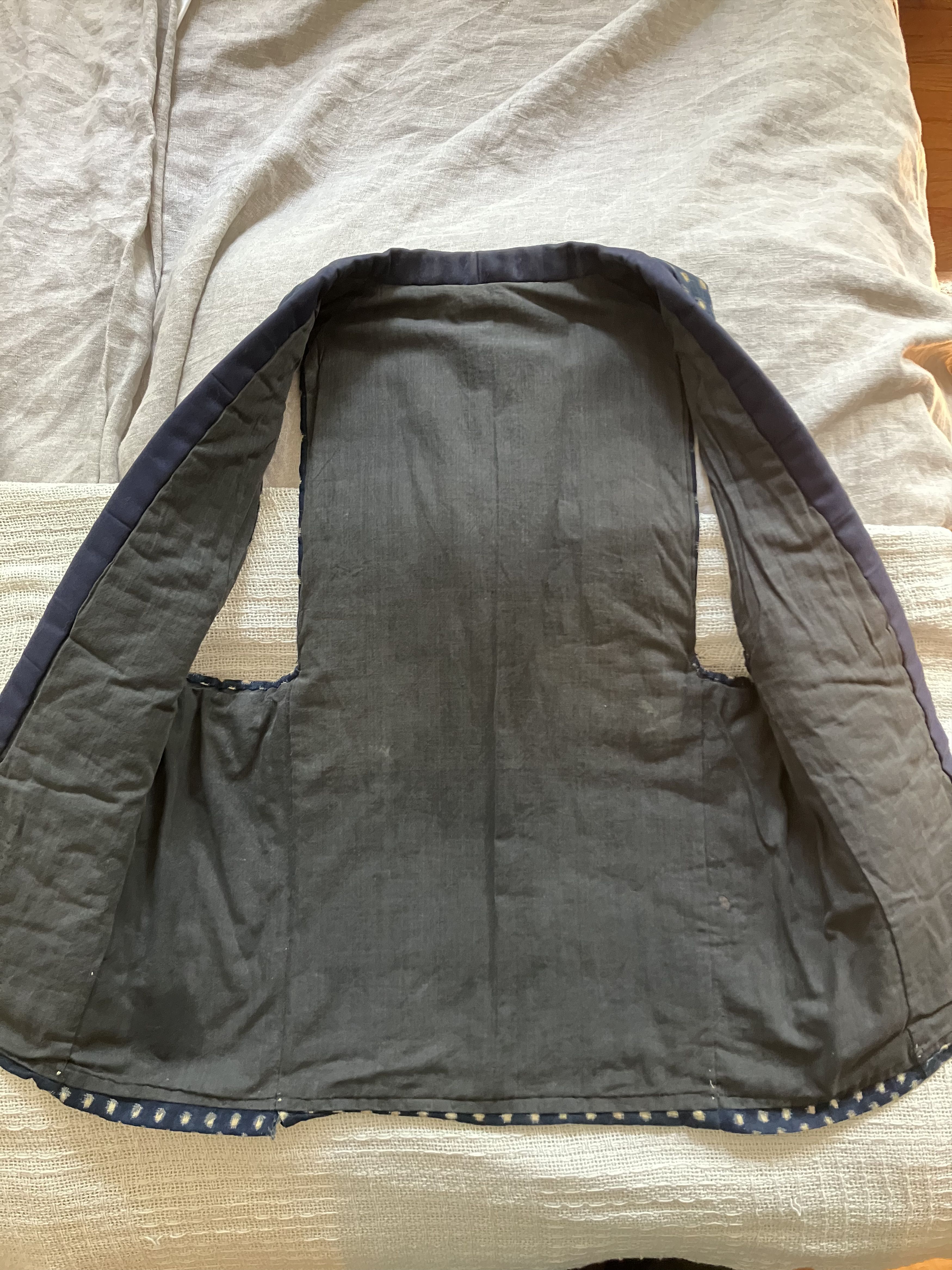 Vintage Vintage Japanese Workwear Vest - Ikat Indigo Size US M / EU 48-50 / 2 - 10 Thumbnail