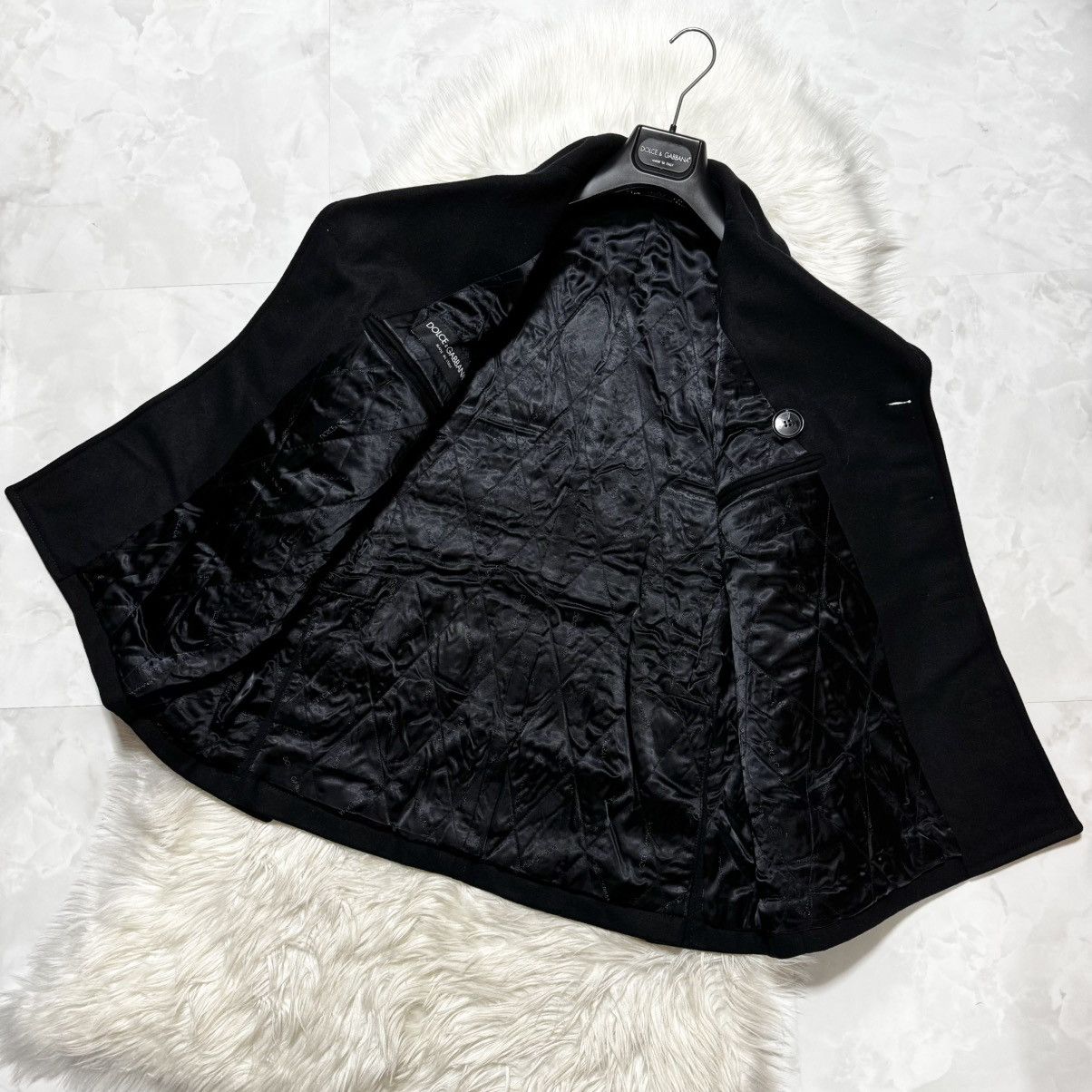 Dolce & Gabbana Dolce & Gabbana runway W-ZIP Melton peacoat black 46 Size US S / EU 44-46 / 1 - 6 Thumbnail