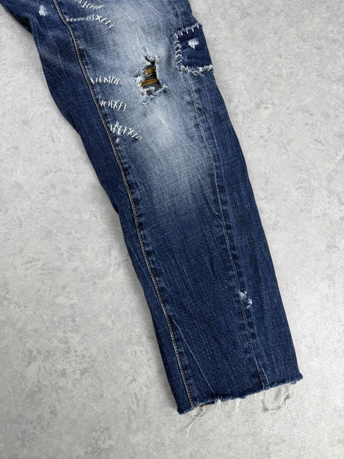 Dsquared2 Dsquared2 Kenny Twist Distressed Jeans Cropped Size 46 Size US 30 / EU 46 - 2 Thumbnail